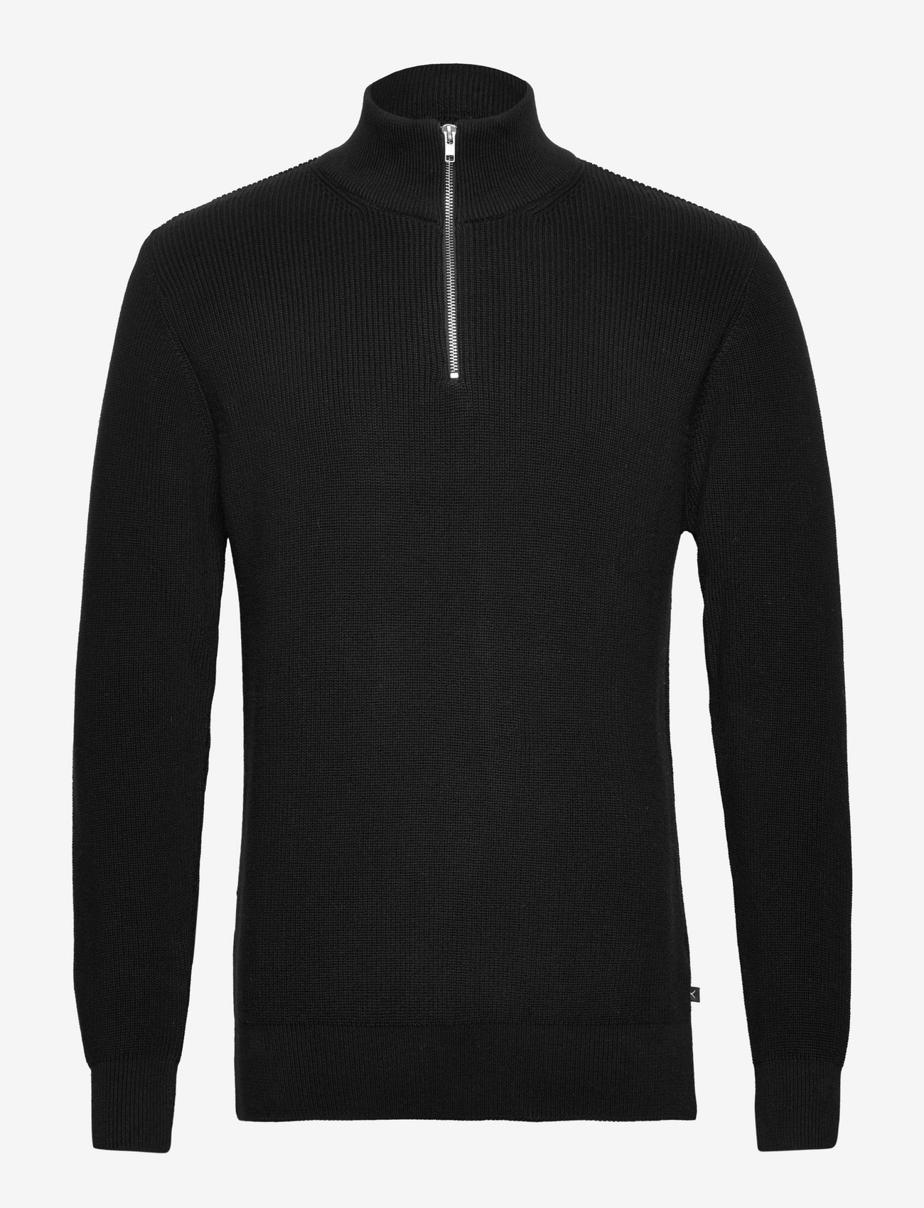 Clean Cut Copenhagen - Mario half-zip knit - black - 1
