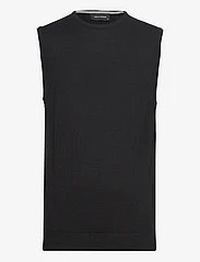 Clean Cut Copenhagen - Merino Knit Vest - adītas vestes - black - 0