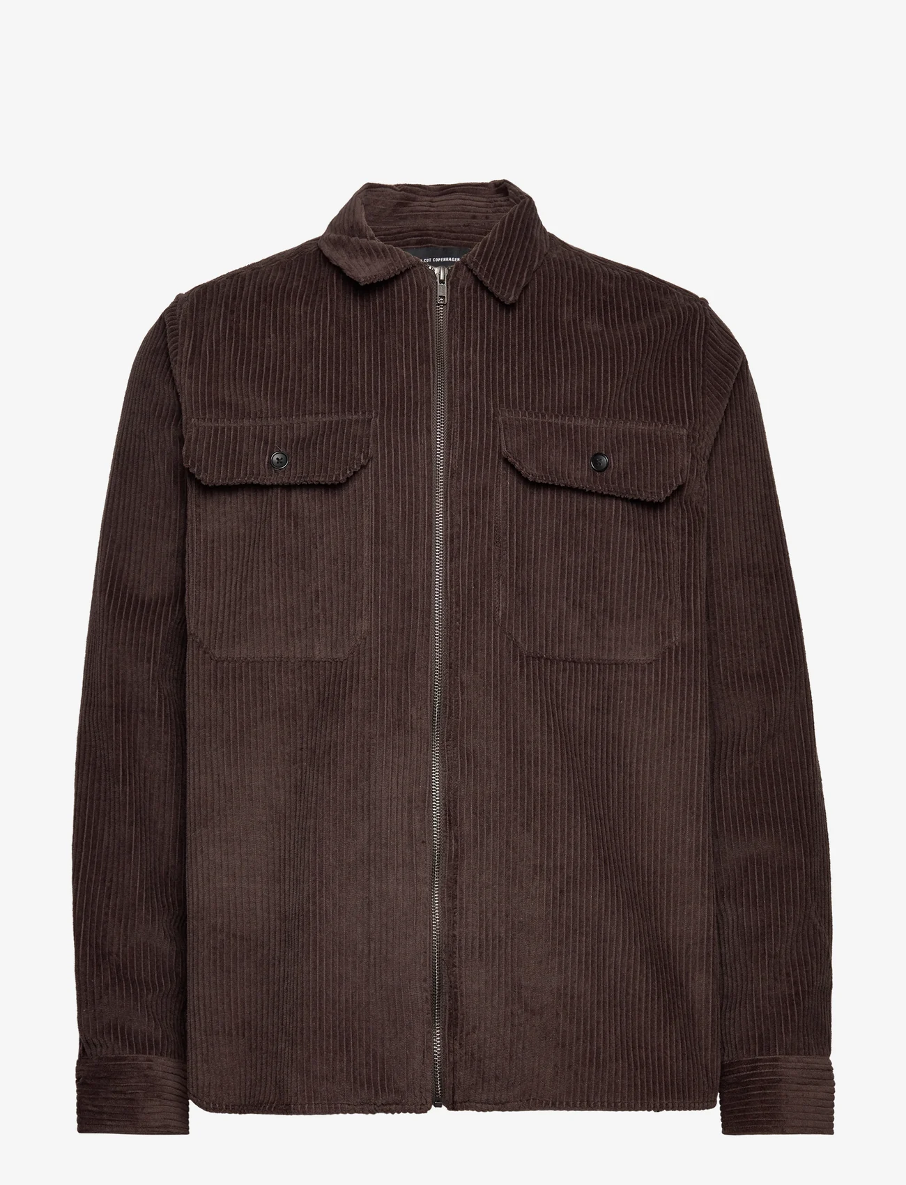 Clean Cut Copenhagen - Myles Cord Overshirt - herren - dark brown - 0