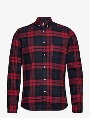 Clean Cut Copenhagen - Sälen Flannel 10 LS - ternede skjorter - brick red - 0