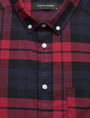 Clean Cut Copenhagen - Sälen Flannel 10 LS - ternede skjorter - brick red - 2