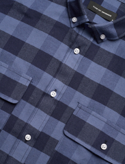Clean Cut Copenhagen - Sälen Flannel 11 LS - checkered shirts - azure blue - 3