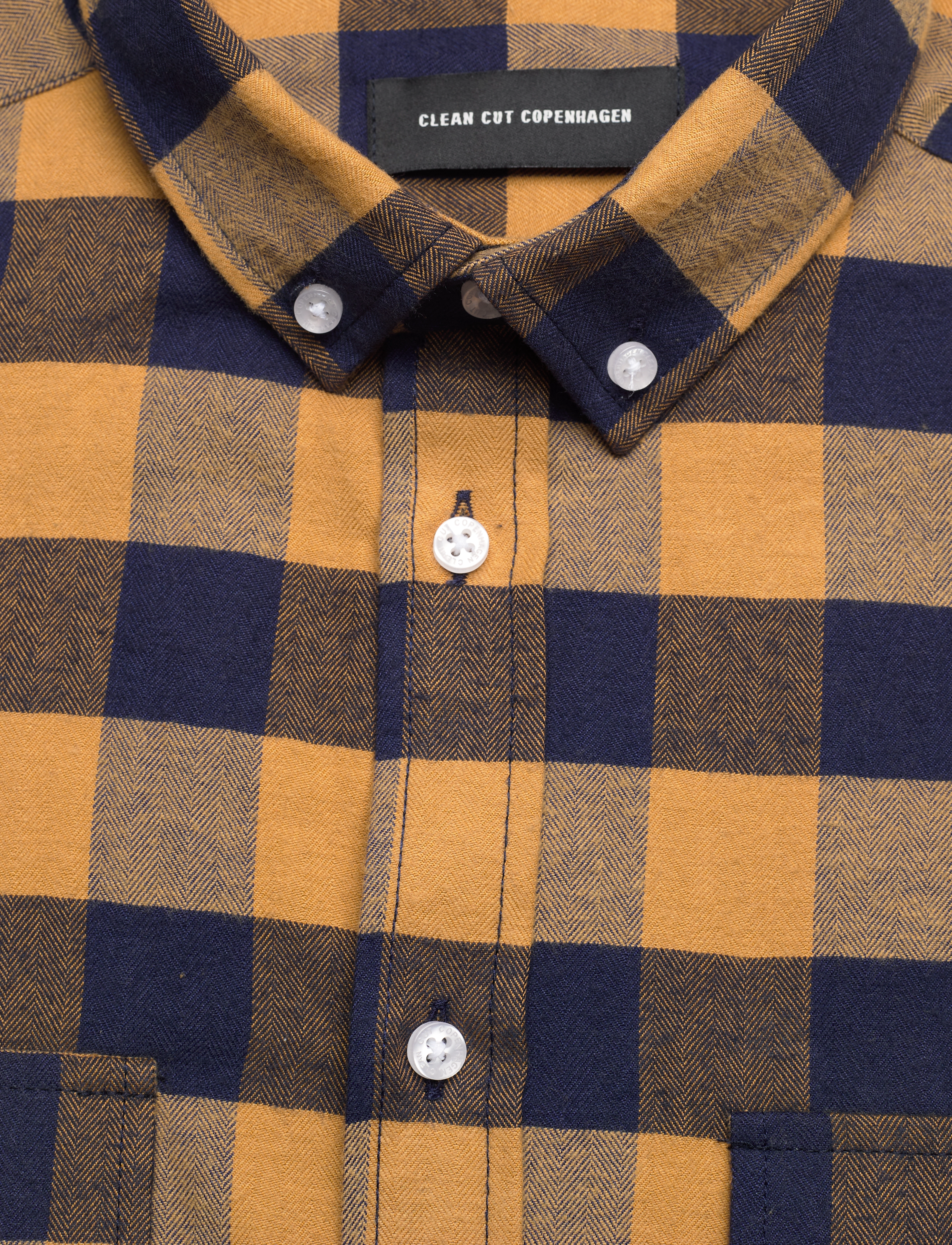 Clean Cut Copenhagen - Sälen Flannel 11 LS - dark khaki - 2