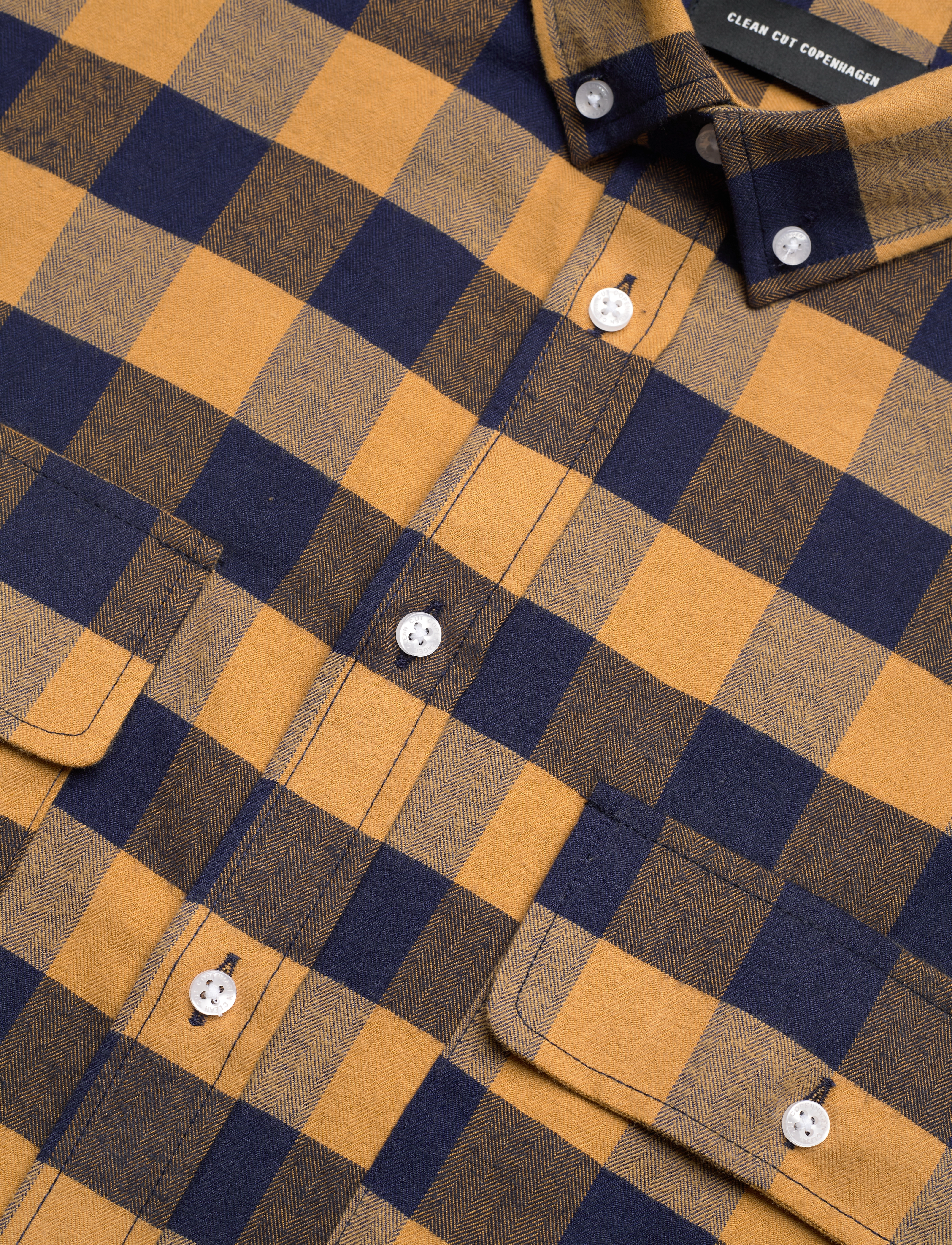 Clean Cut Copenhagen - Sälen Flannel 11 LS - dark khaki - 3