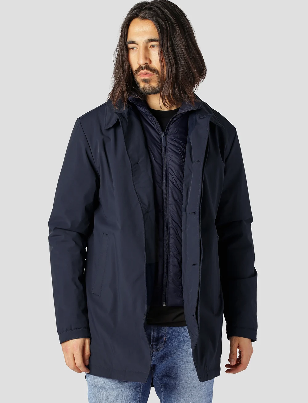 Clean Cut Copenhagen - Emerson Carcoat Jacket - jackor - navy - 0