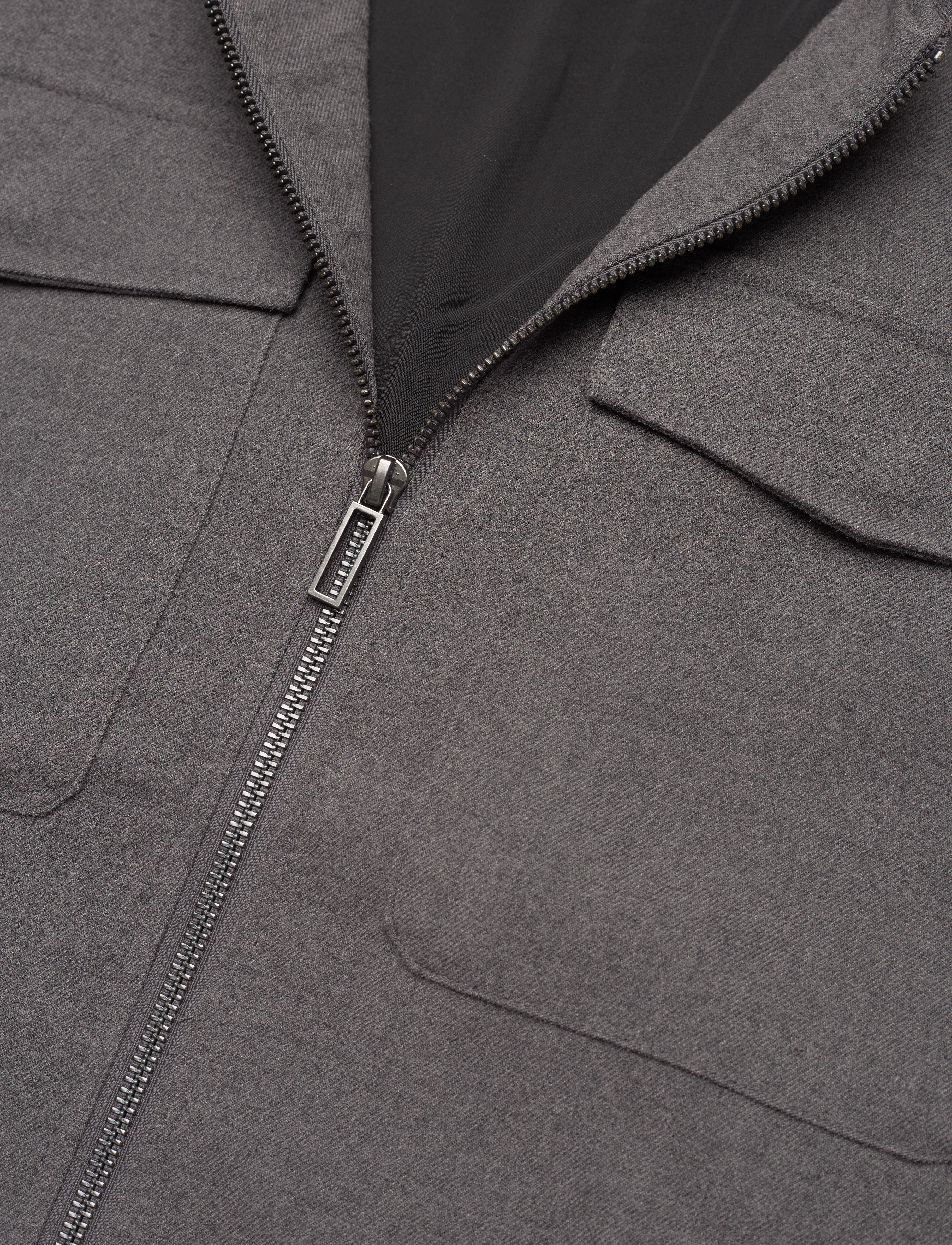 Clean Cut Copenhagen - Copenhagen Jeff Zip Overshirt - dark grey - 2