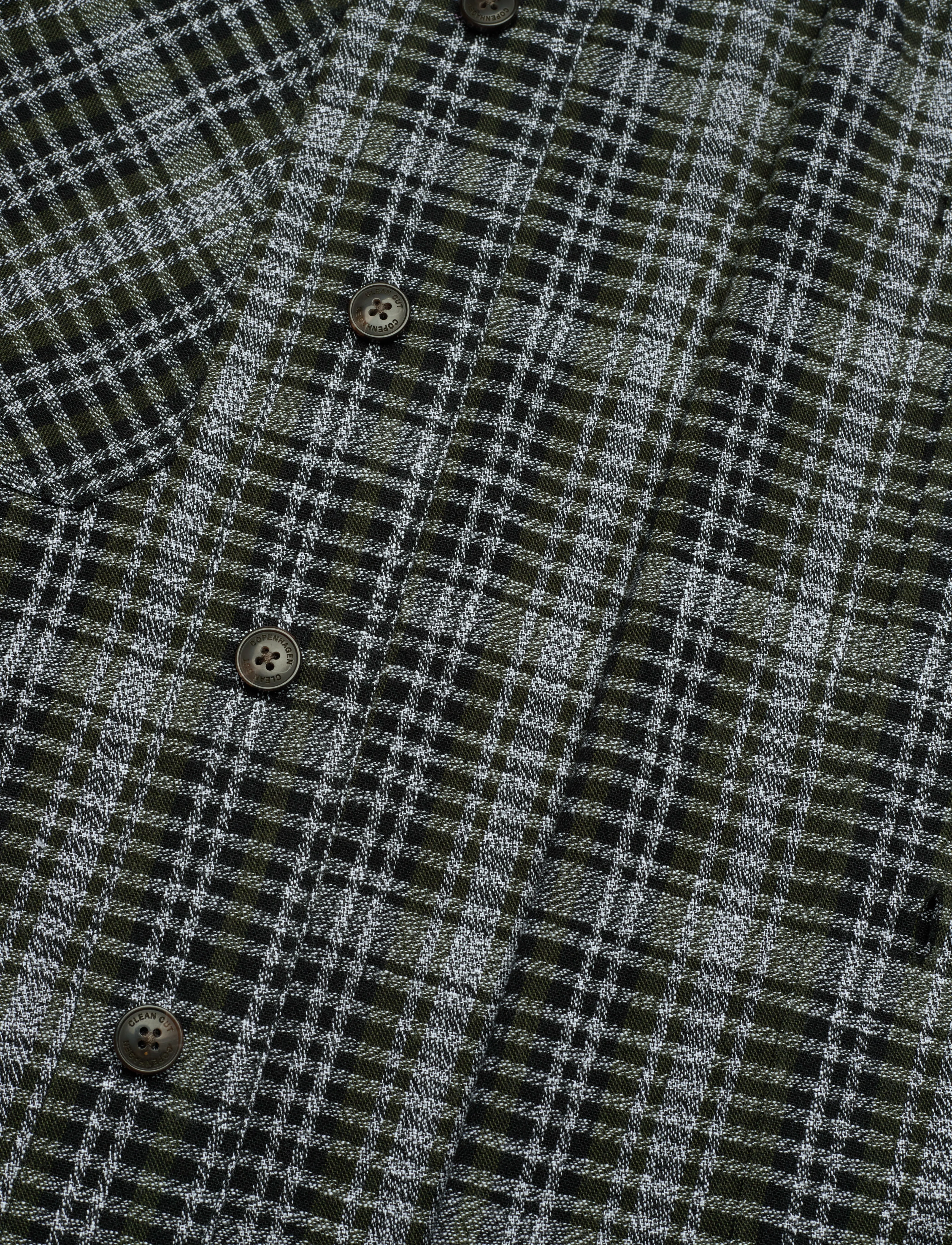 Clean Cut Copenhagen - Konrad Overshirt - mænd - grey / army check - 3
