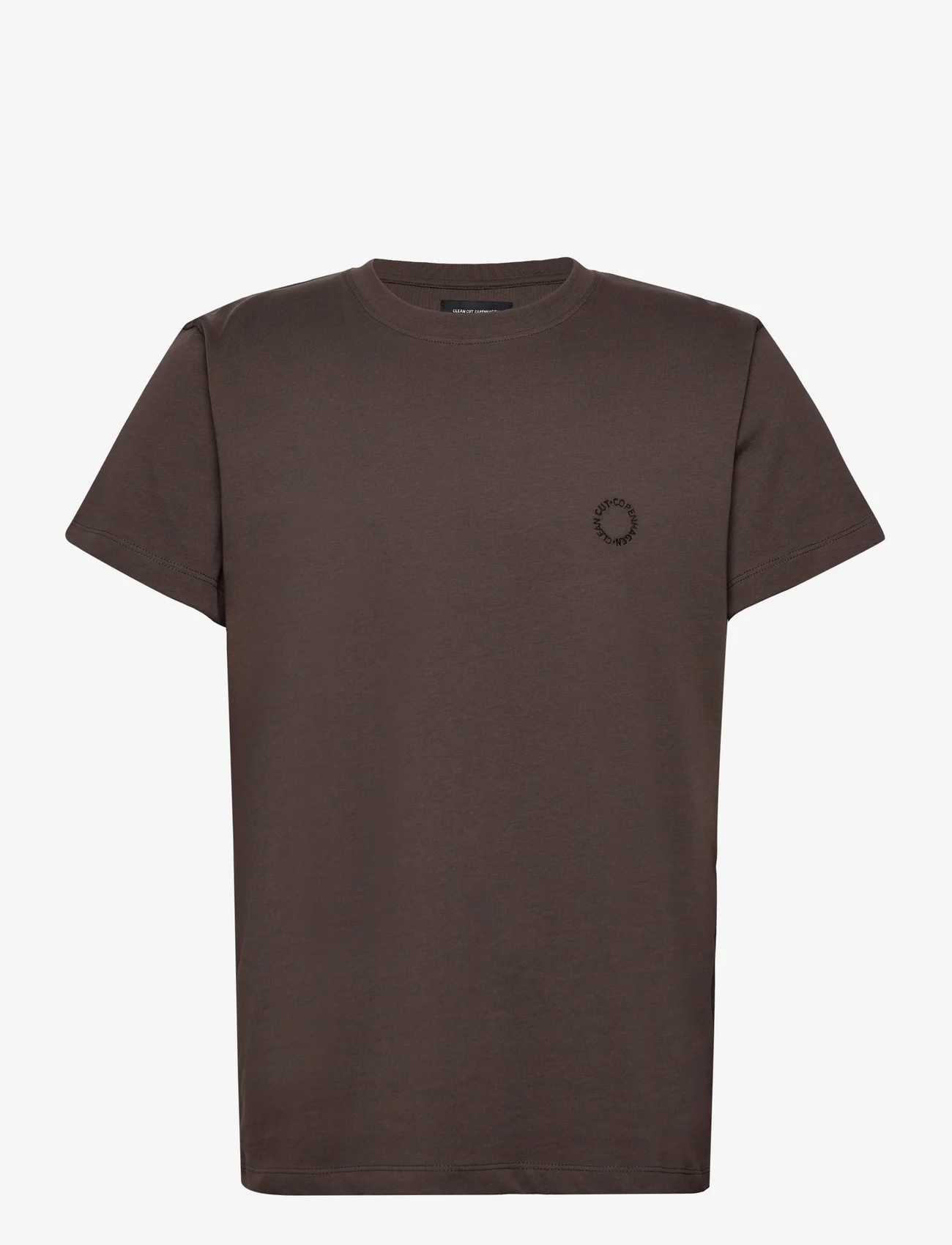 Clean Cut Copenhagen - Stanley Organic Tee - basic t-shirts - dark brown - 0