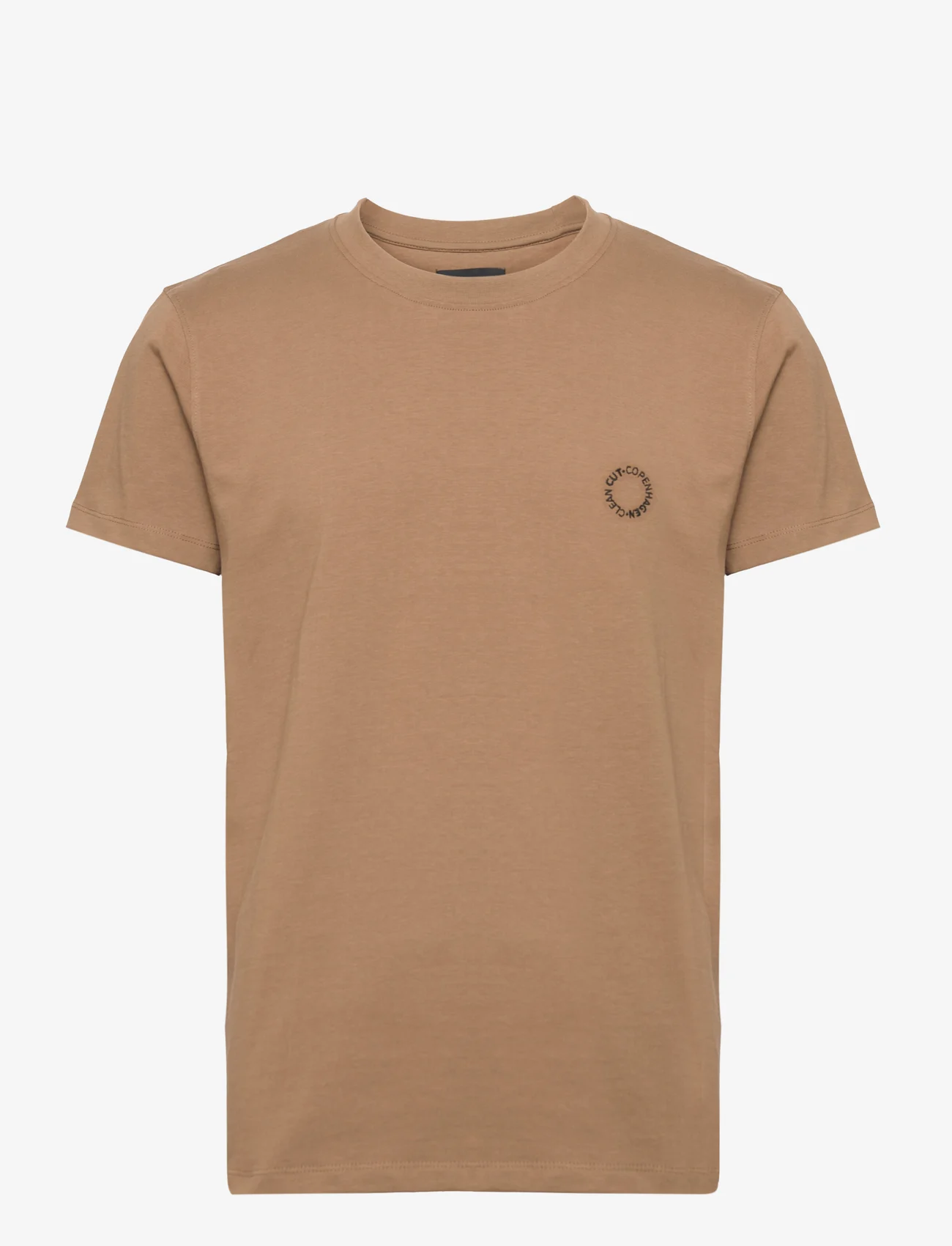 Clean Cut Copenhagen - Stanley Organic Tee - basic t-shirts - dark camel - 0