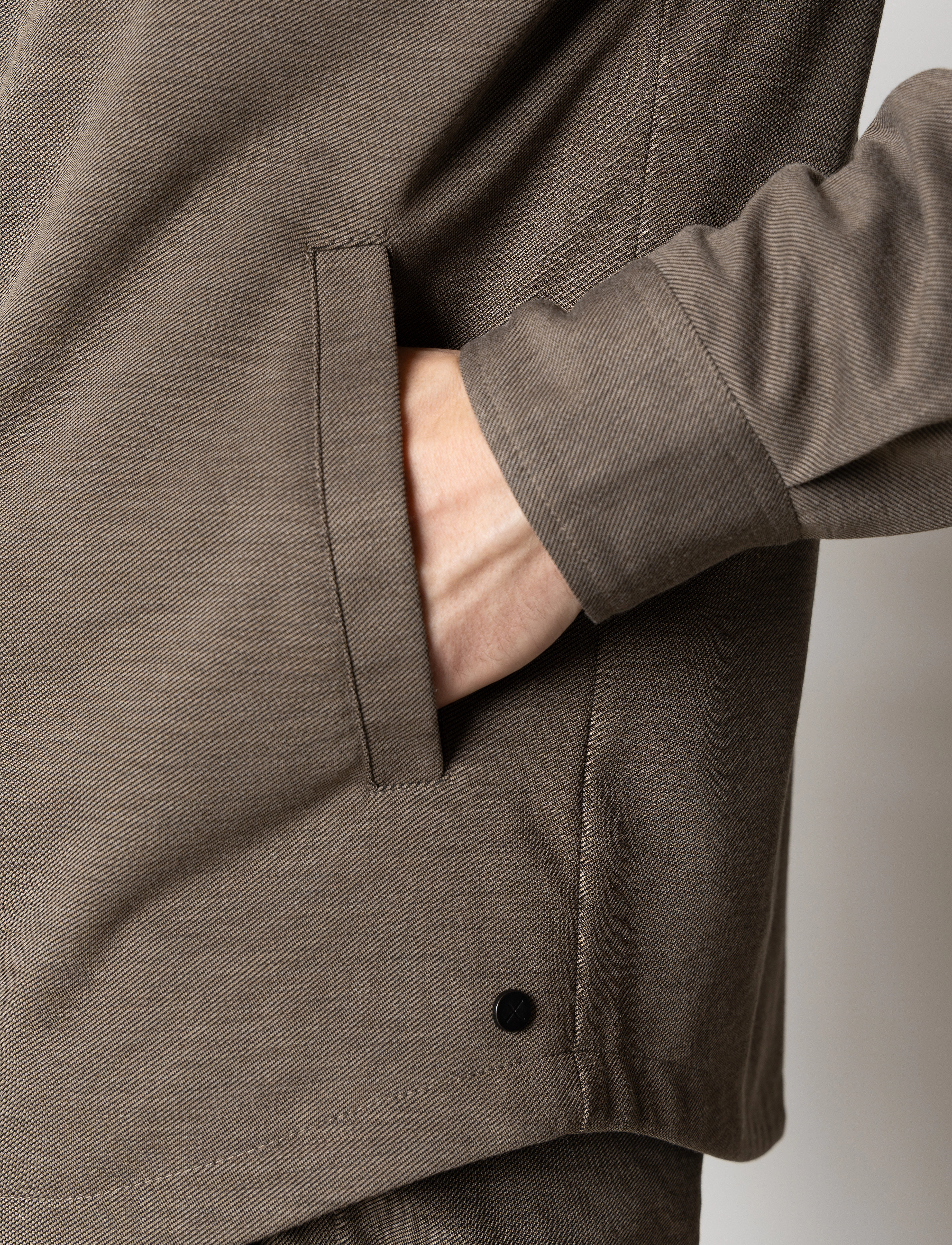 Clean Cut Copenhagen - Brendon jersey jacket - dark khaki - 5