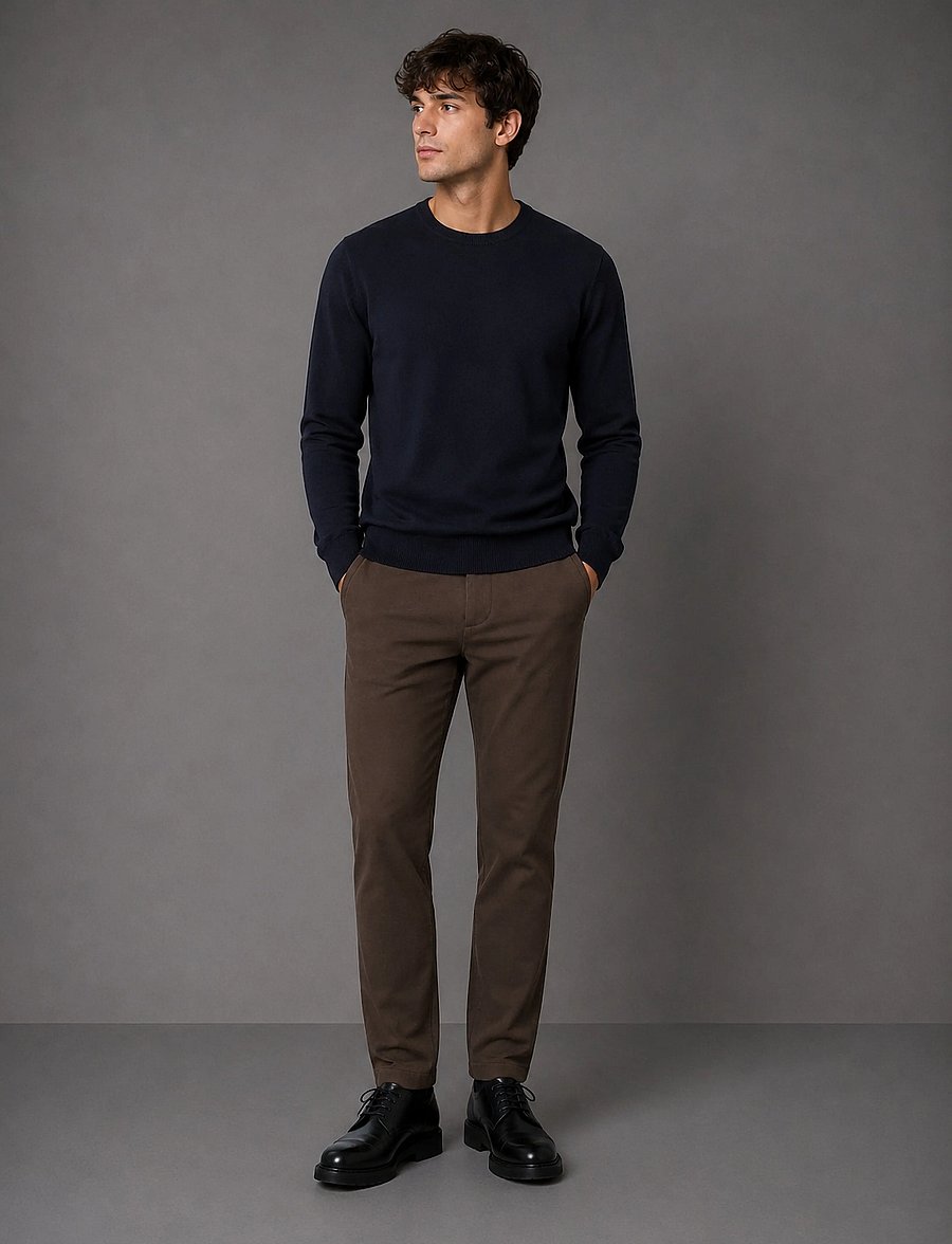 Clean Cut Copenhagen - Copenhagen Brendon Jersey Pants - vabaajapüksid - dark brown - 0