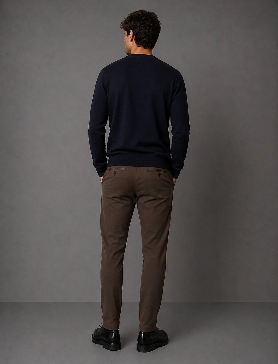 Clean Cut Copenhagen - Copenhagen Brendon Jersey Pants - vabaajapüksid - dark brown - 3