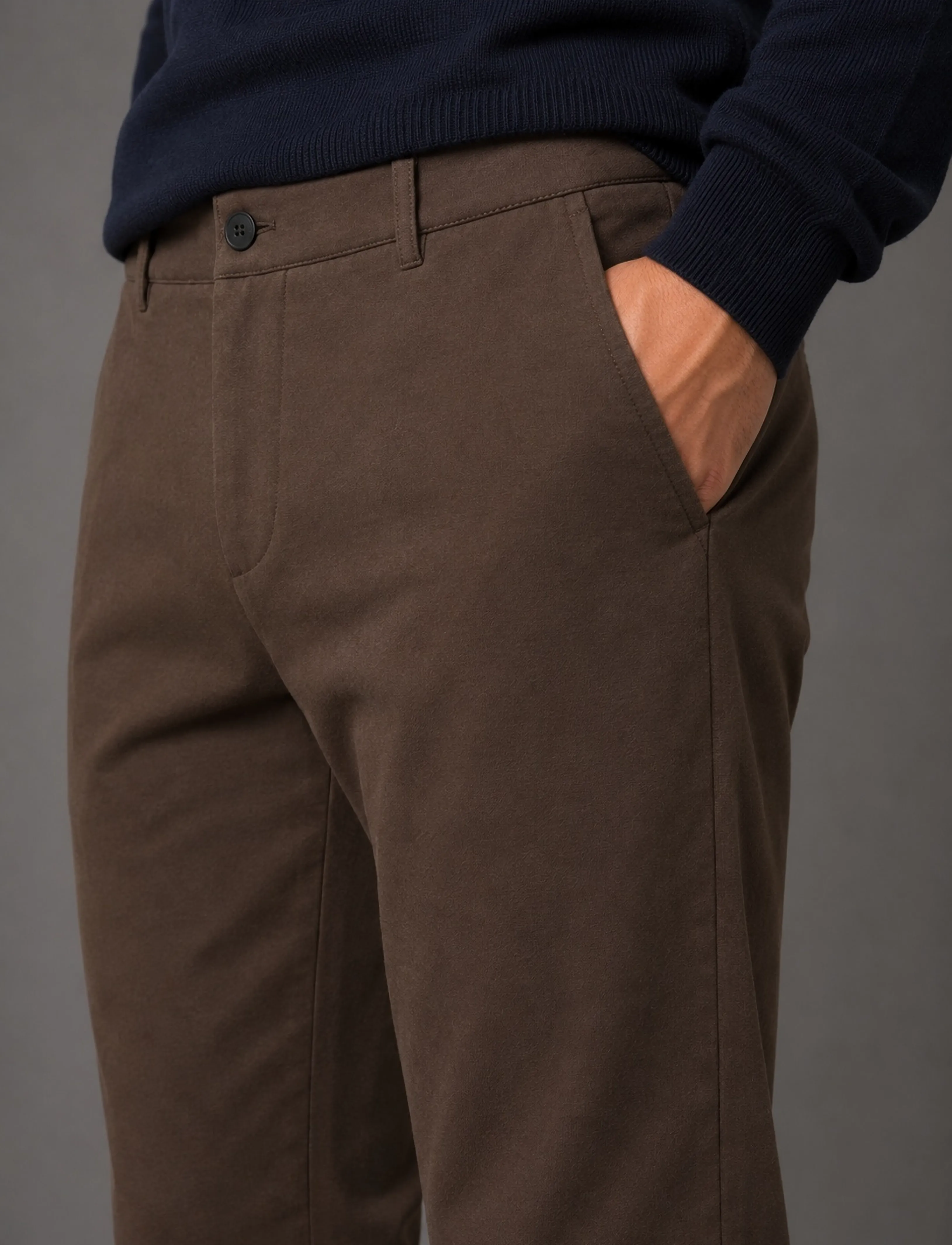 Clean Cut Copenhagen - Copenhagen Brendon Jersey Pants - vabaajapüksid - dark brown - 5