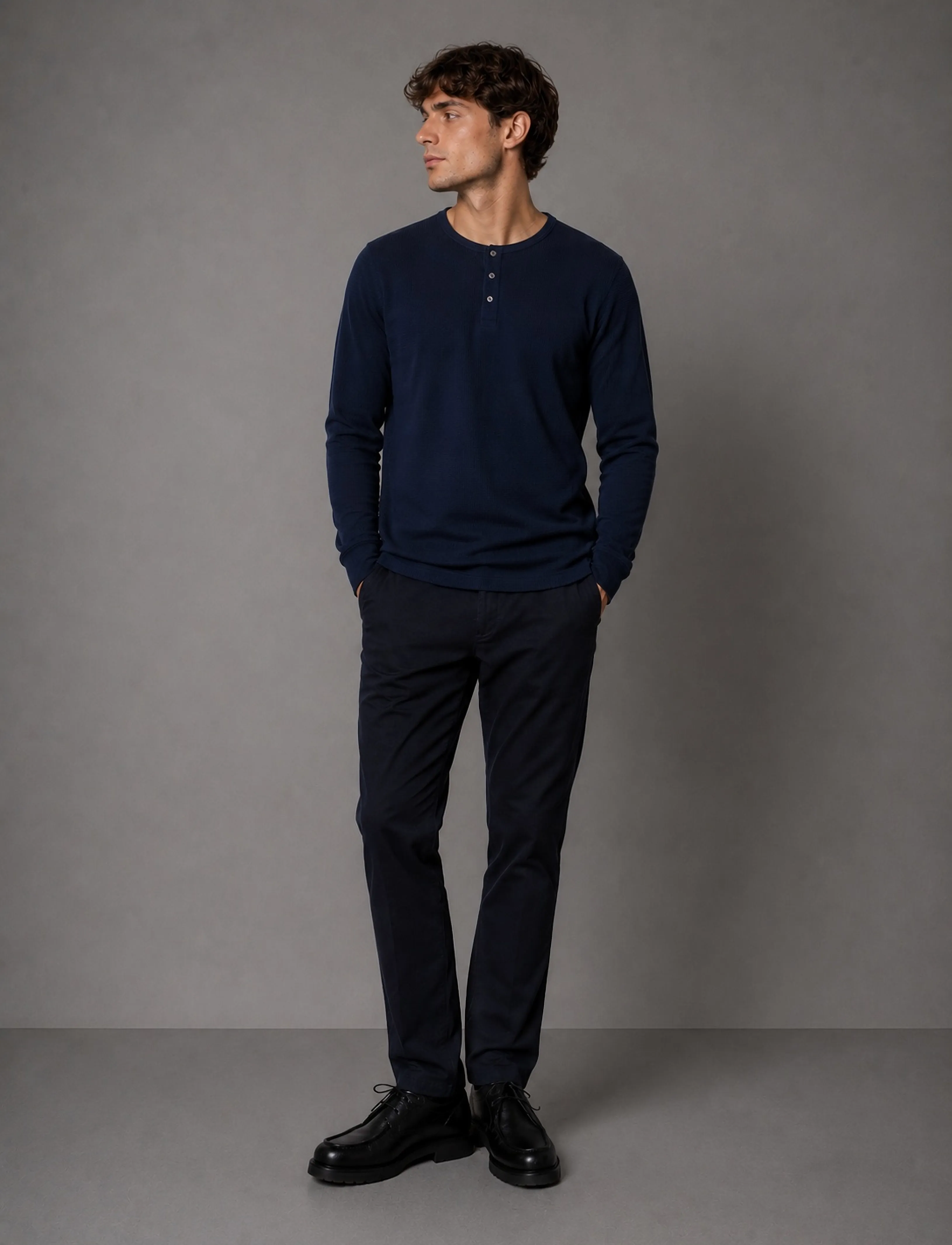 Clean Cut Copenhagen Copenhagen Brendon Jersey Pants - Byxor - NAVY / navy