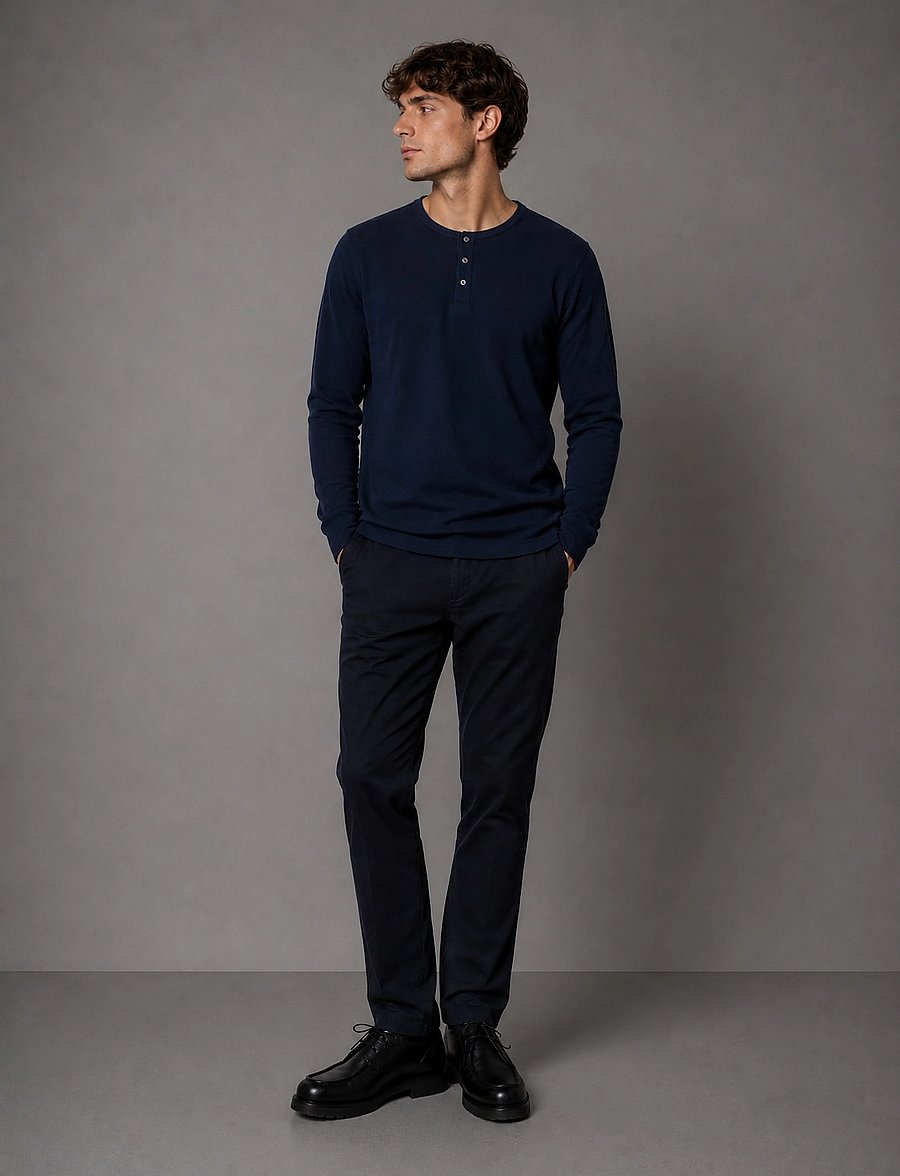 Clean Cut Copenhagen - Copenhagen Brendon Jersey Pants - casual byxor - navy - 0