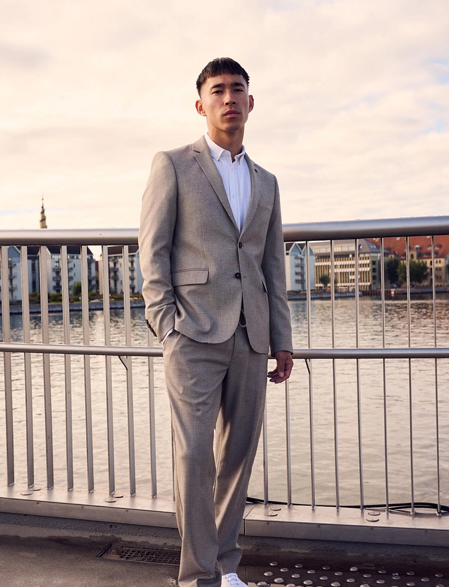 Clean Cut Copenhagen - Tyler XO Blazer - Üherealised pintsakud - sand - 0