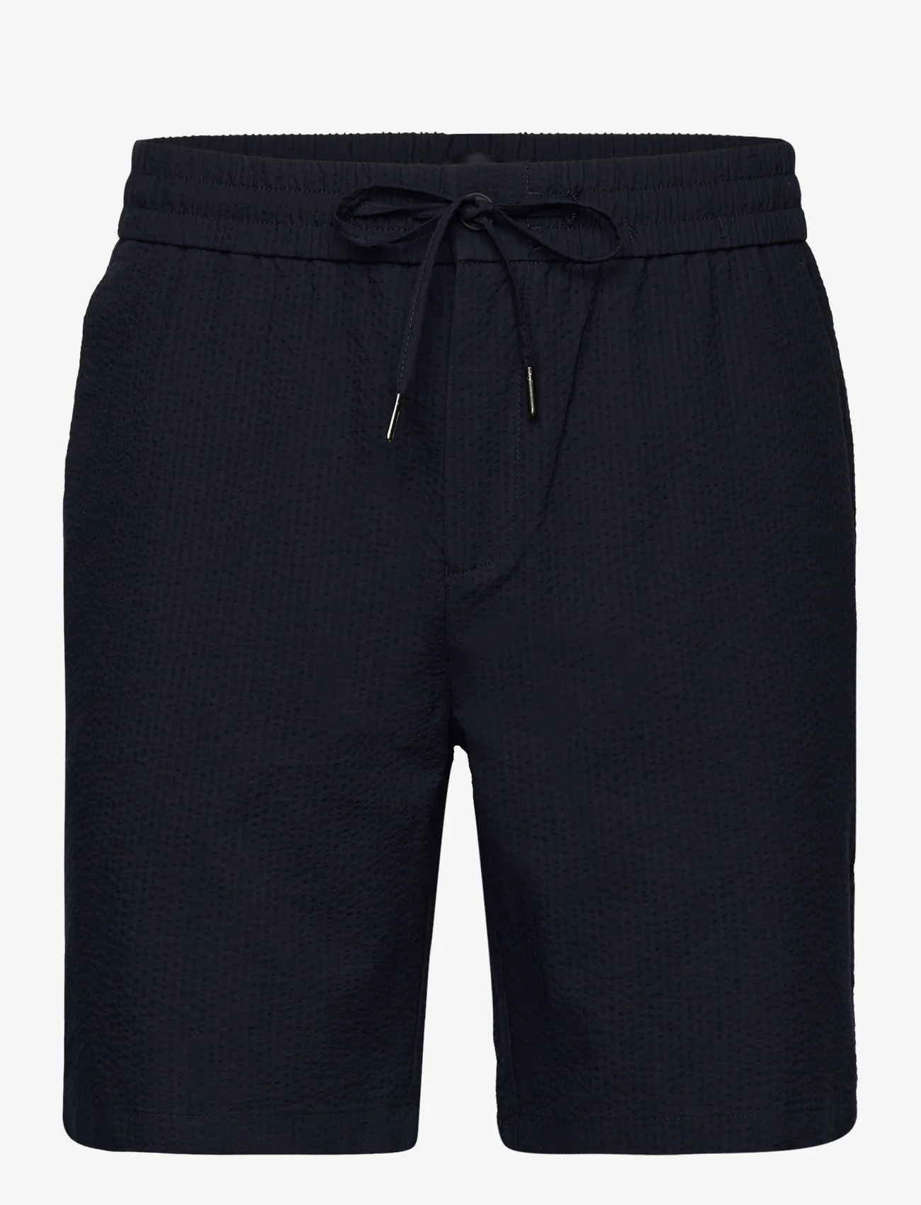 Clean Cut Copenhagen - Barcelona Julius Seersucker Shorts - casual shorts - navy - 0