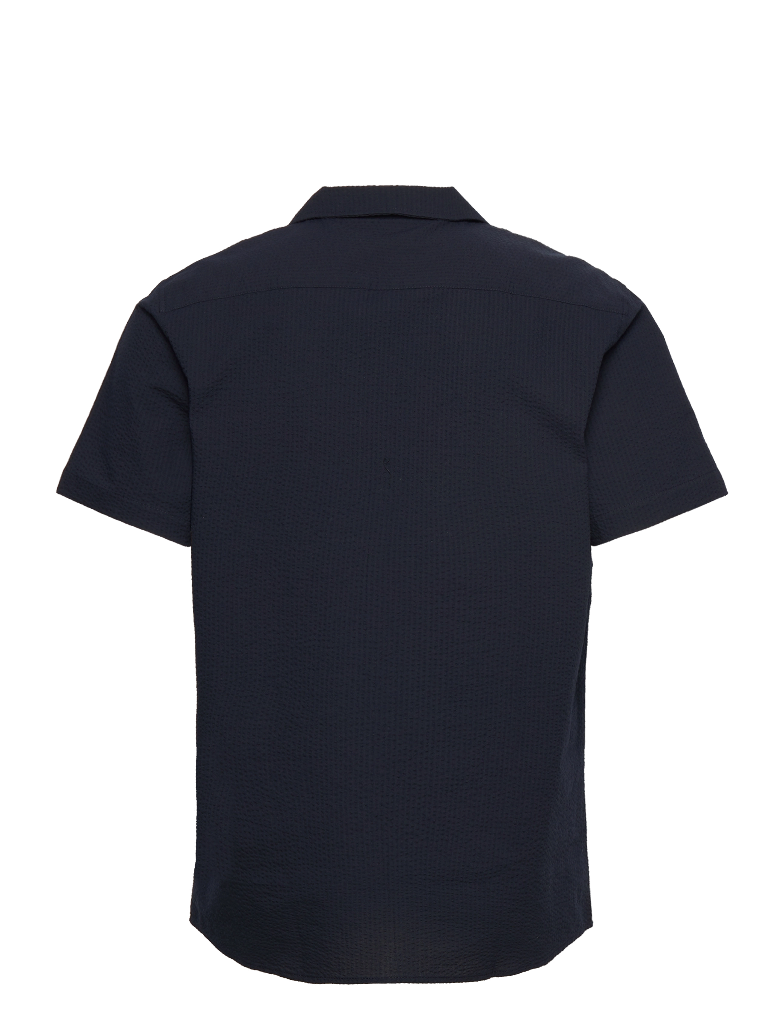 Clean Cut Copenhagen - Bowling Julius Seersucker Shirts SS - navy - 2