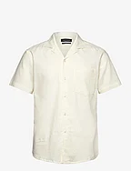 Bowling Cotton Linen Shirt S/S - ECRU