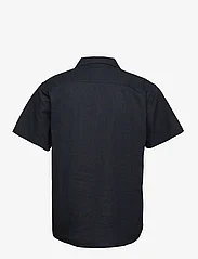 Clean Cut Copenhagen - Bowling Cotton Linen Shirt S/S - basic shirts - navy - 1