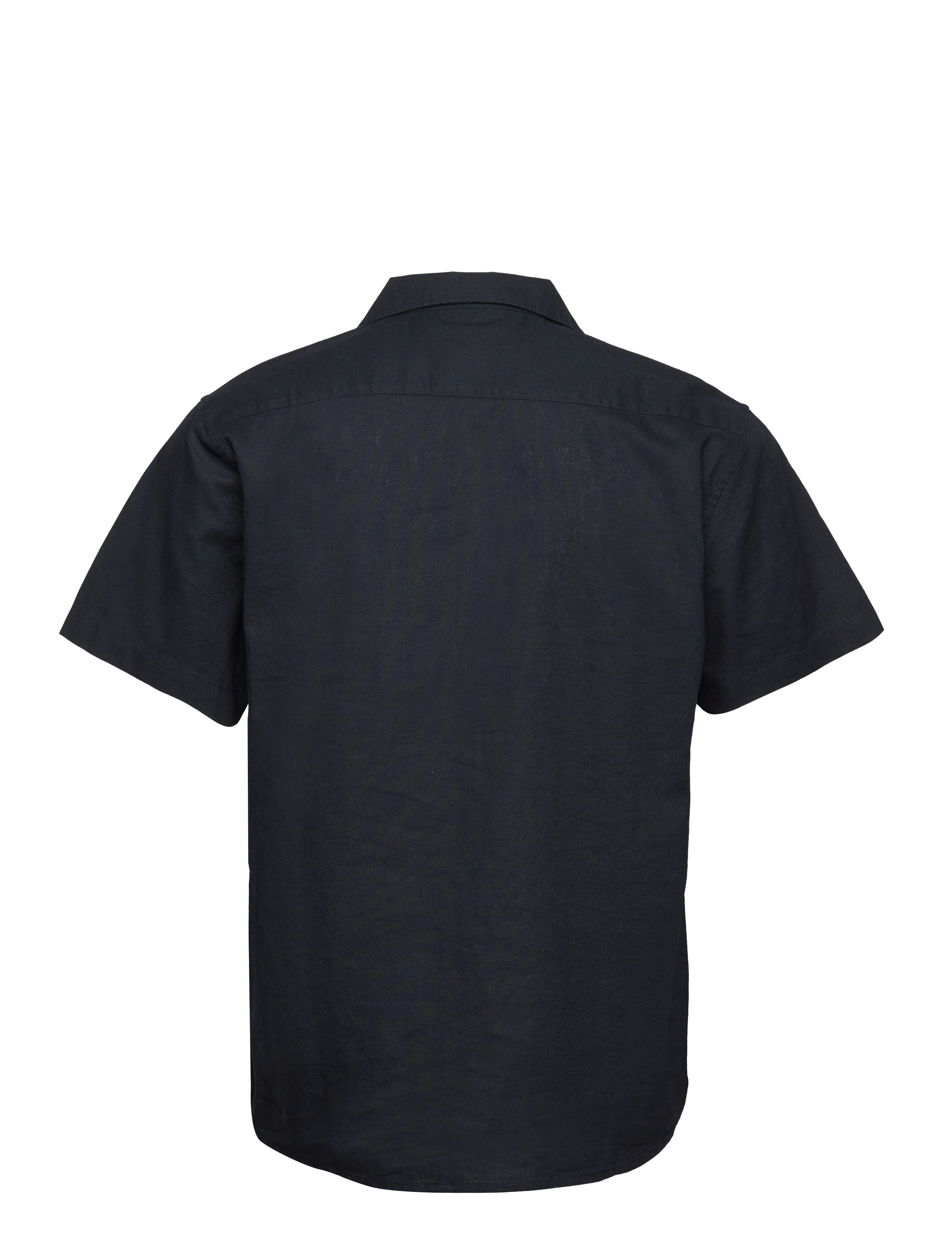 Clean Cut Copenhagen - Bowling Cotton Linen Shirt S/S - navy - 2