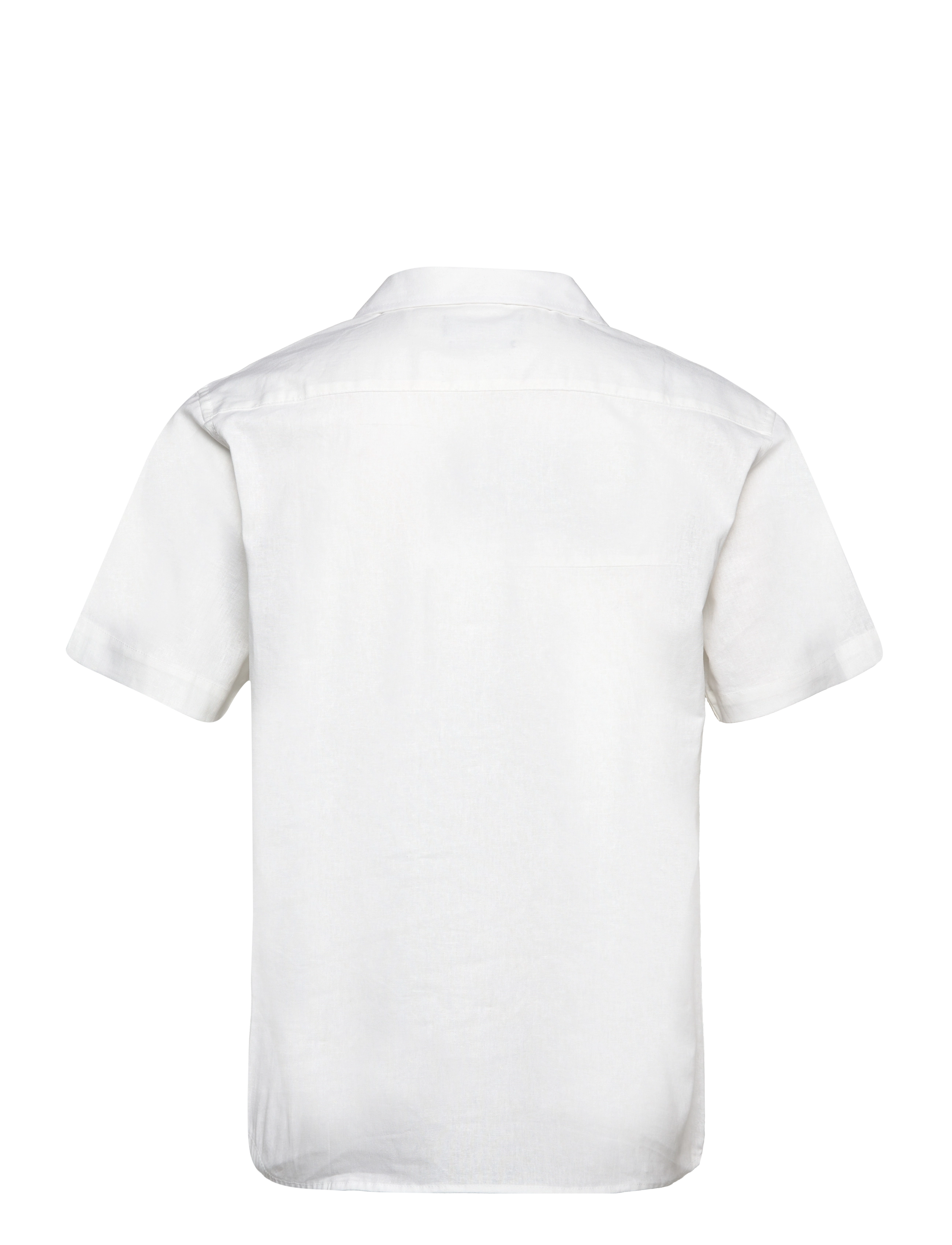 Clean Cut Copenhagen - Bowling Cotton Linen Shirt S/S - hørskjorter - white - 2