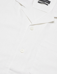 Clean Cut Copenhagen - Bowling Cotton Linen Shirt S/S - basic skjortor - white - 4