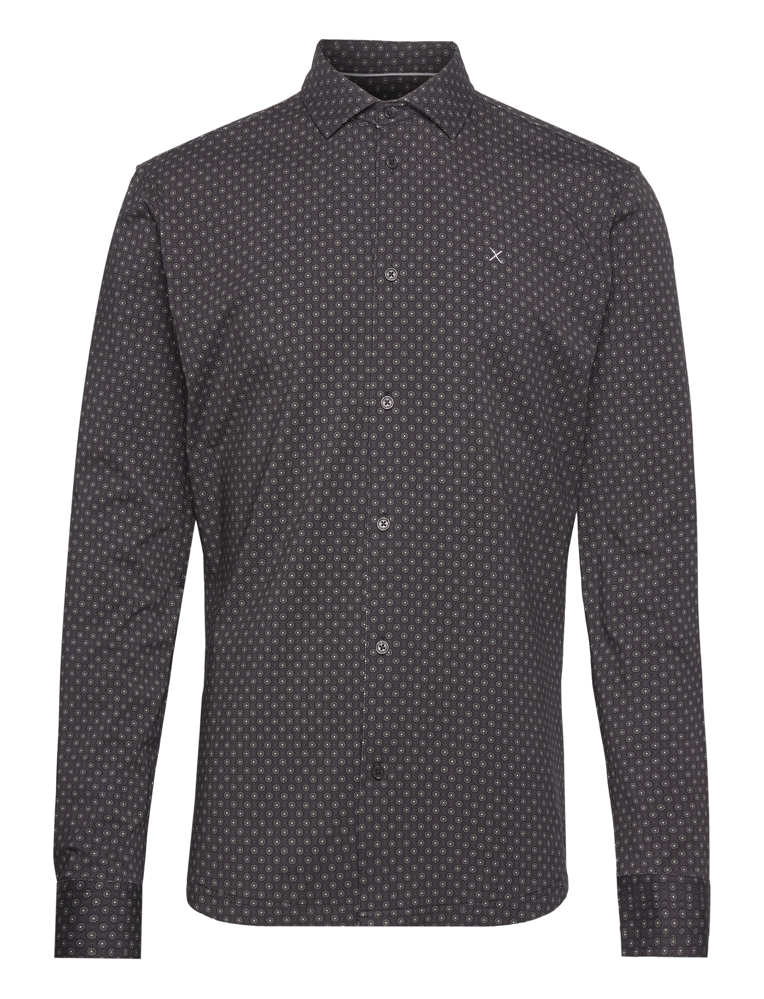 Clean Cut Copenhagen - Clean Formal AOP Stretch Shirt LS - col - 1