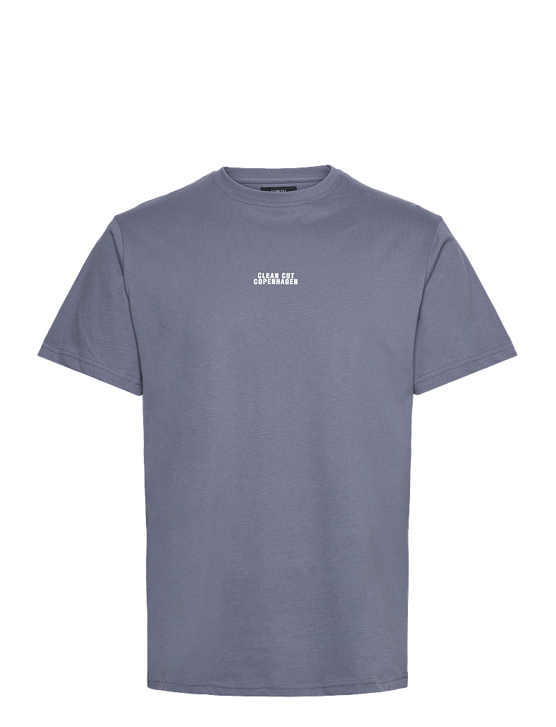 Clean Cut Copenhagen - Cohen Brushed Tee SS - kurzärmelig - dusty blue - 1