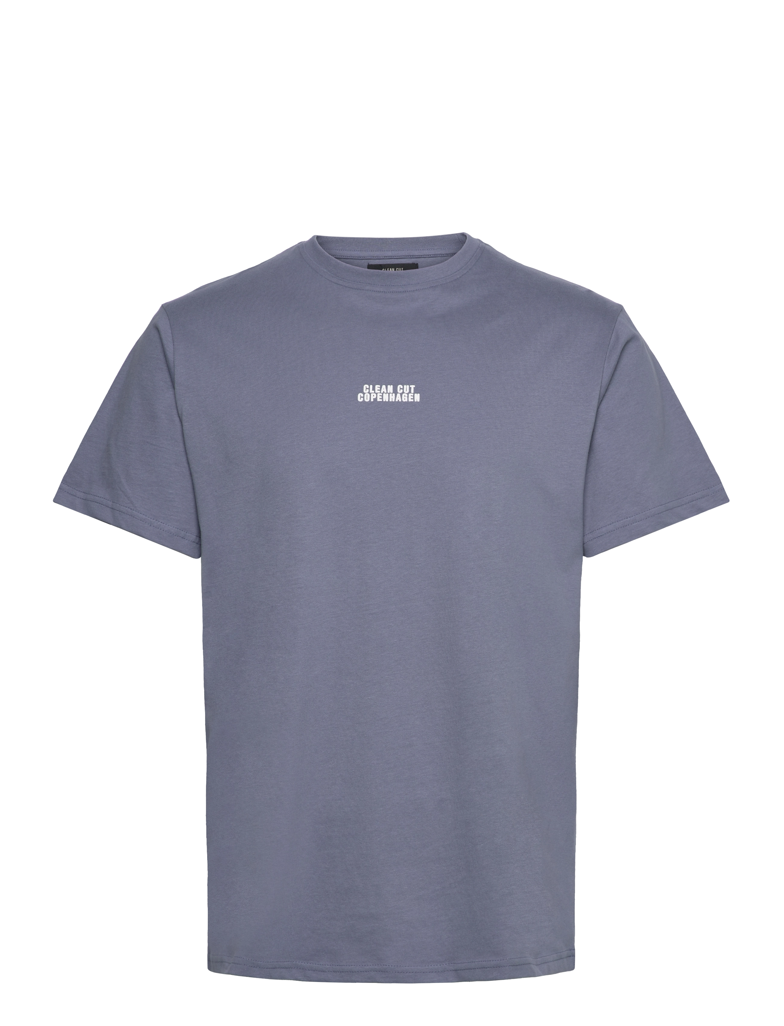 Clean Cut Copenhagen - Cohen Brushed Tee SS - laveste priser - dusty blue - 1