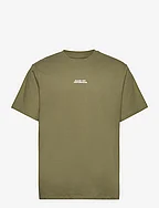 Cohen Brushed Tee SS - DUSTY GREEN