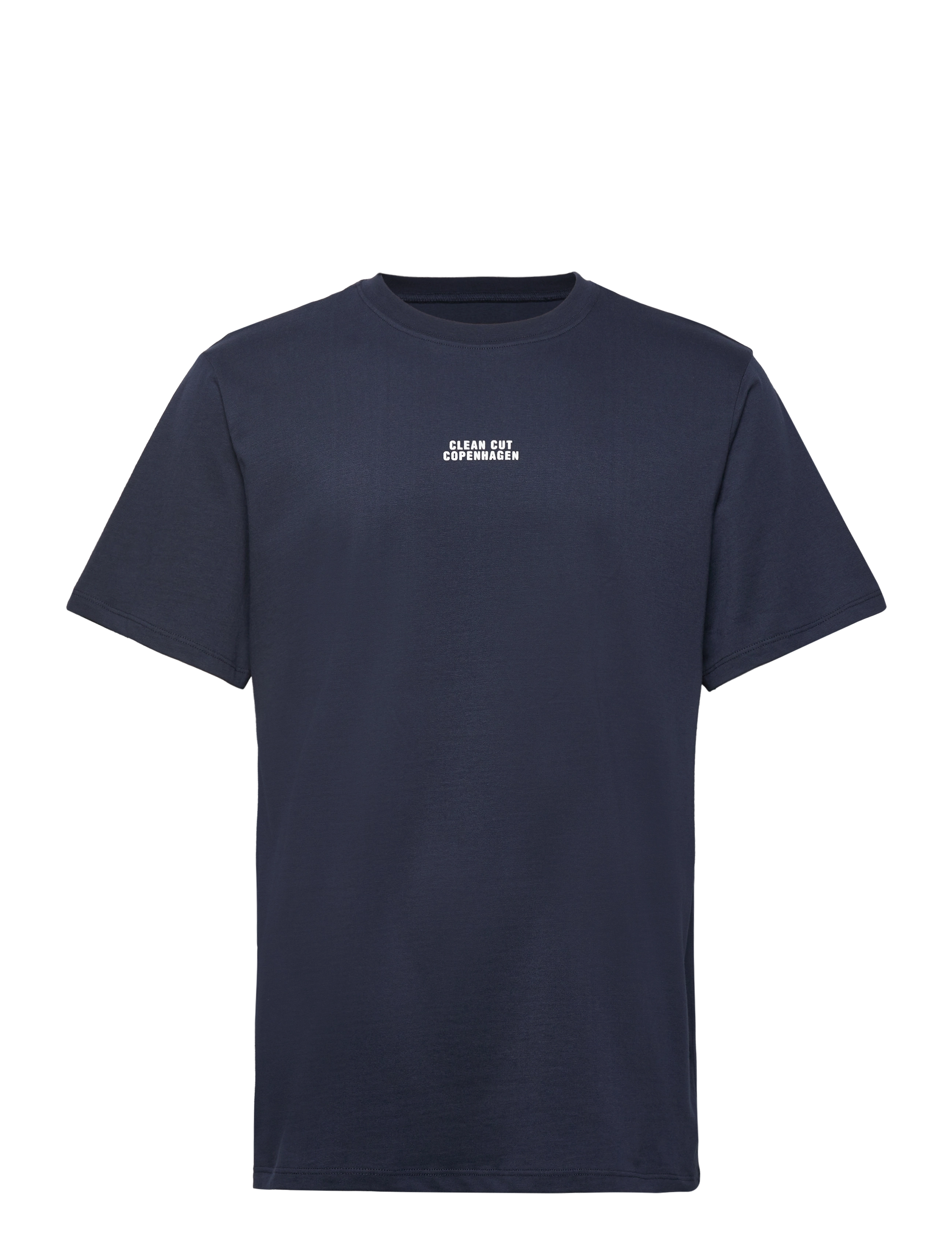 Clean Cut Copenhagen Cohen Brushed Tee SS - Tøj - NAVY / navy