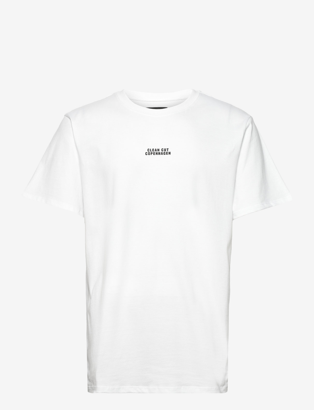 Clean Cut Copenhagen - Cohen Brushed Tee SS - kortärmade t-shirts - white - 1
