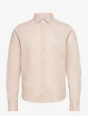 Clean Cut Copenhagen - Jamie Cotton Linen Shirt LS - basic-hemden - sand melange - 0