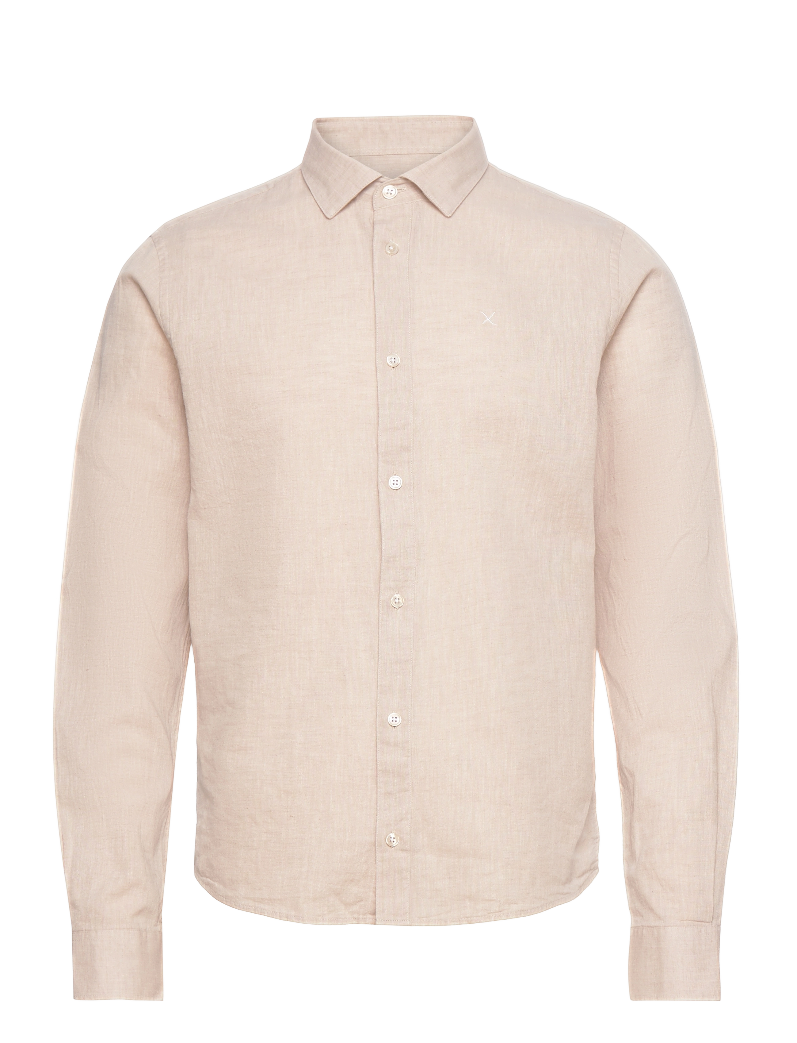 Clean Cut Copenhagen - Jamie cotton/linen shirt - sand melange - 1