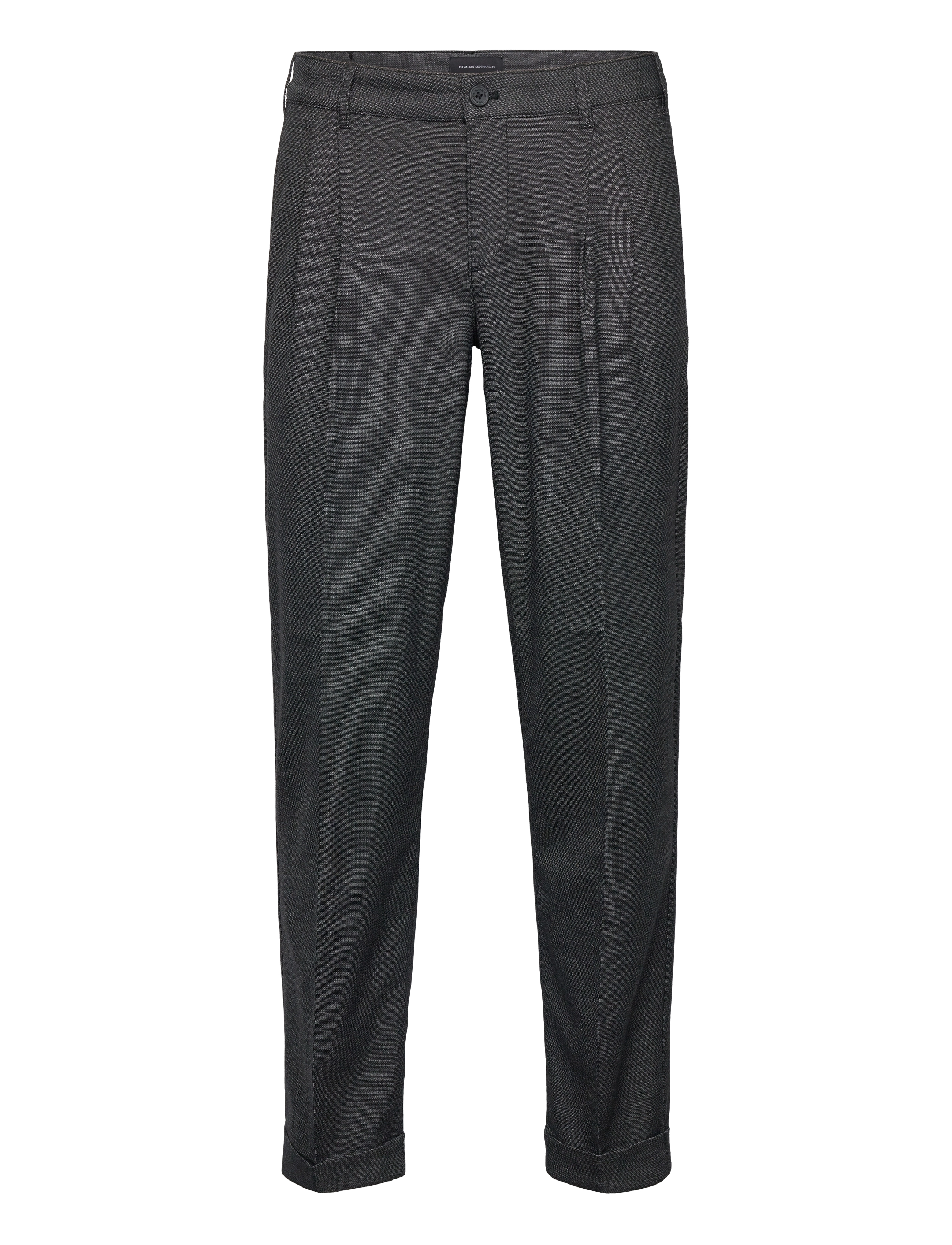 CLEAN CUT COPENHAGEN Lyon Xo Milo Pleat Hosen Grau - 34x32 - Herren
