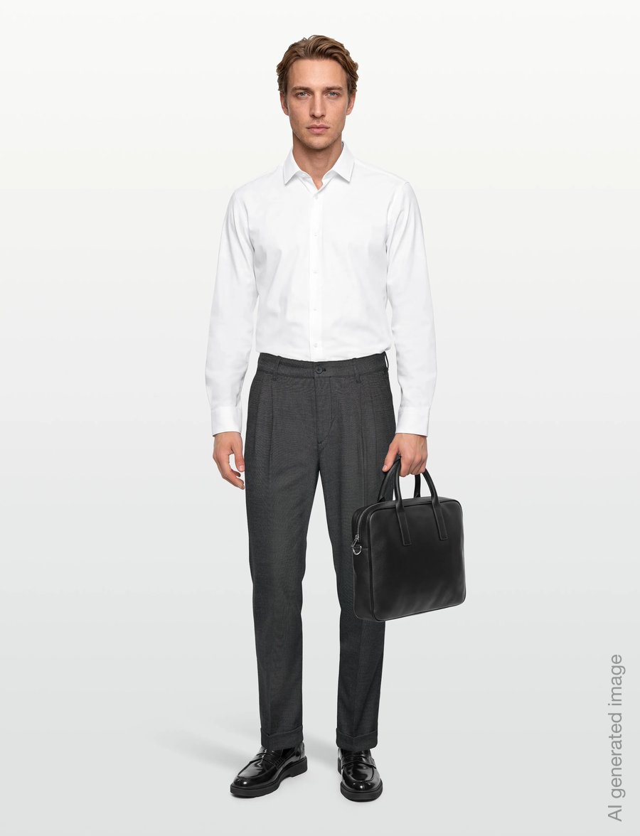 Clean Cut Copenhagen - Lyon XO Milo Pleat Pants - Ülikonnapüksid - dark grey - 0
