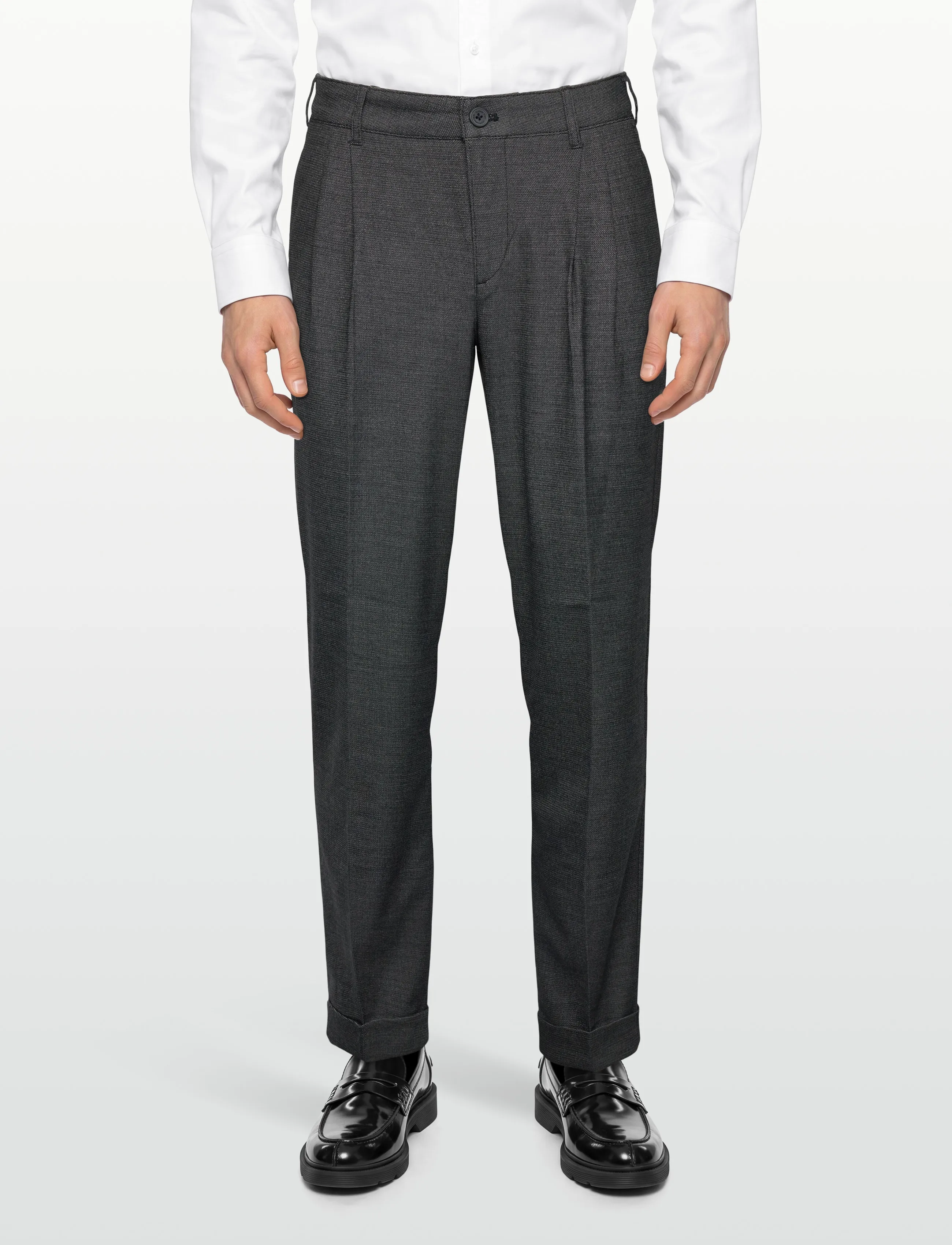 Clean Cut Copenhagen - Lyon XO Milo Pleat Pants - anzugshosen - dark grey - 3