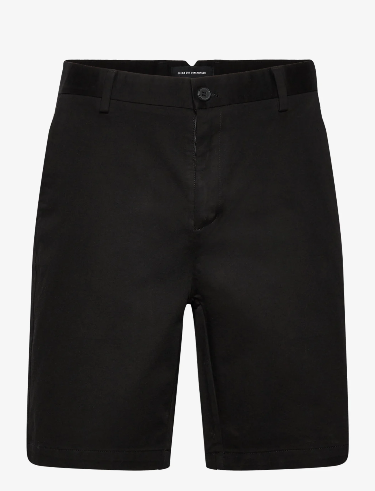 Clean Cut Copenhagen - Milano Twill Shorts - chino-shortsit - black - 0