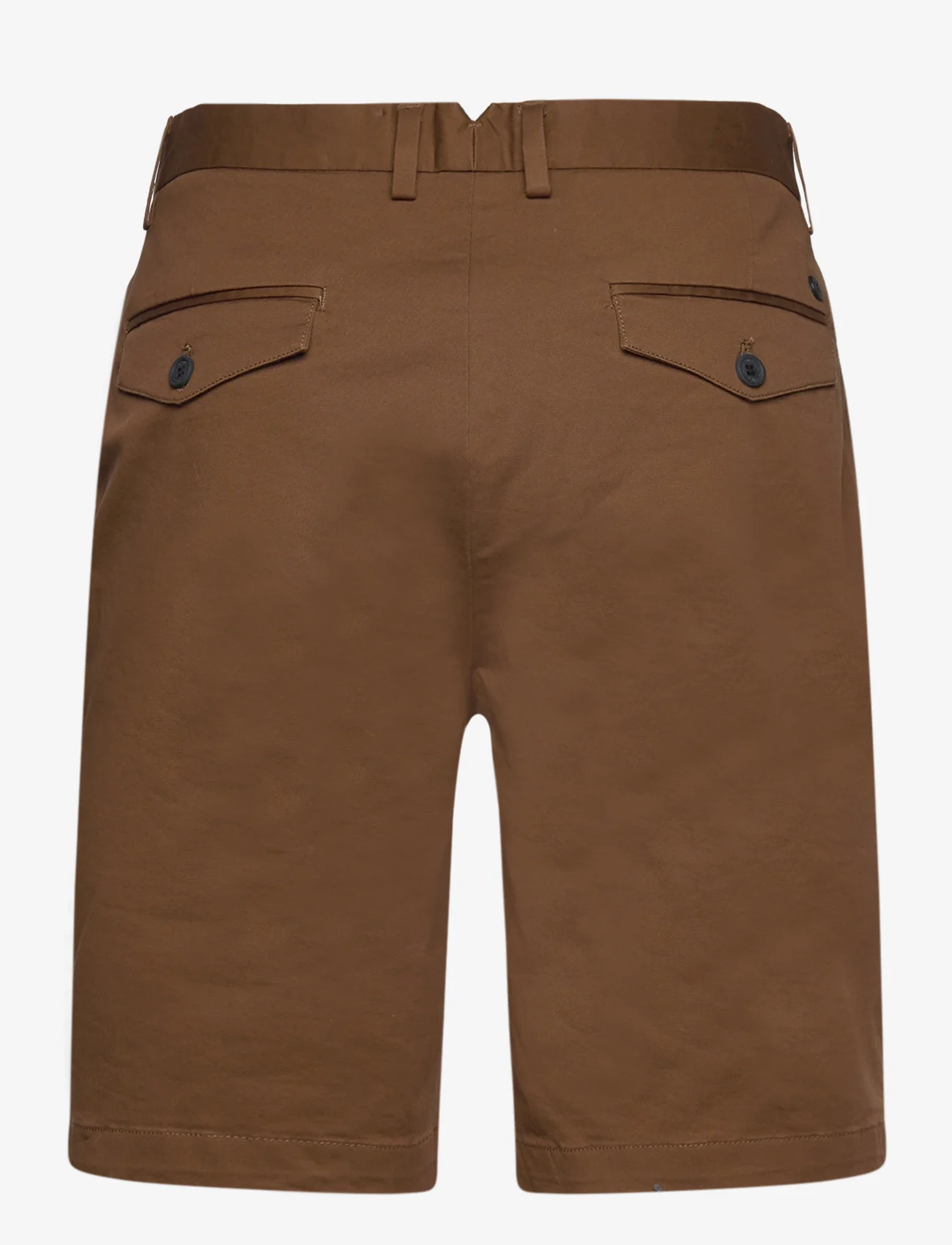 Clean Cut Copenhagen - Milano Twill Shorts - chinos shorts - dark brown - 1