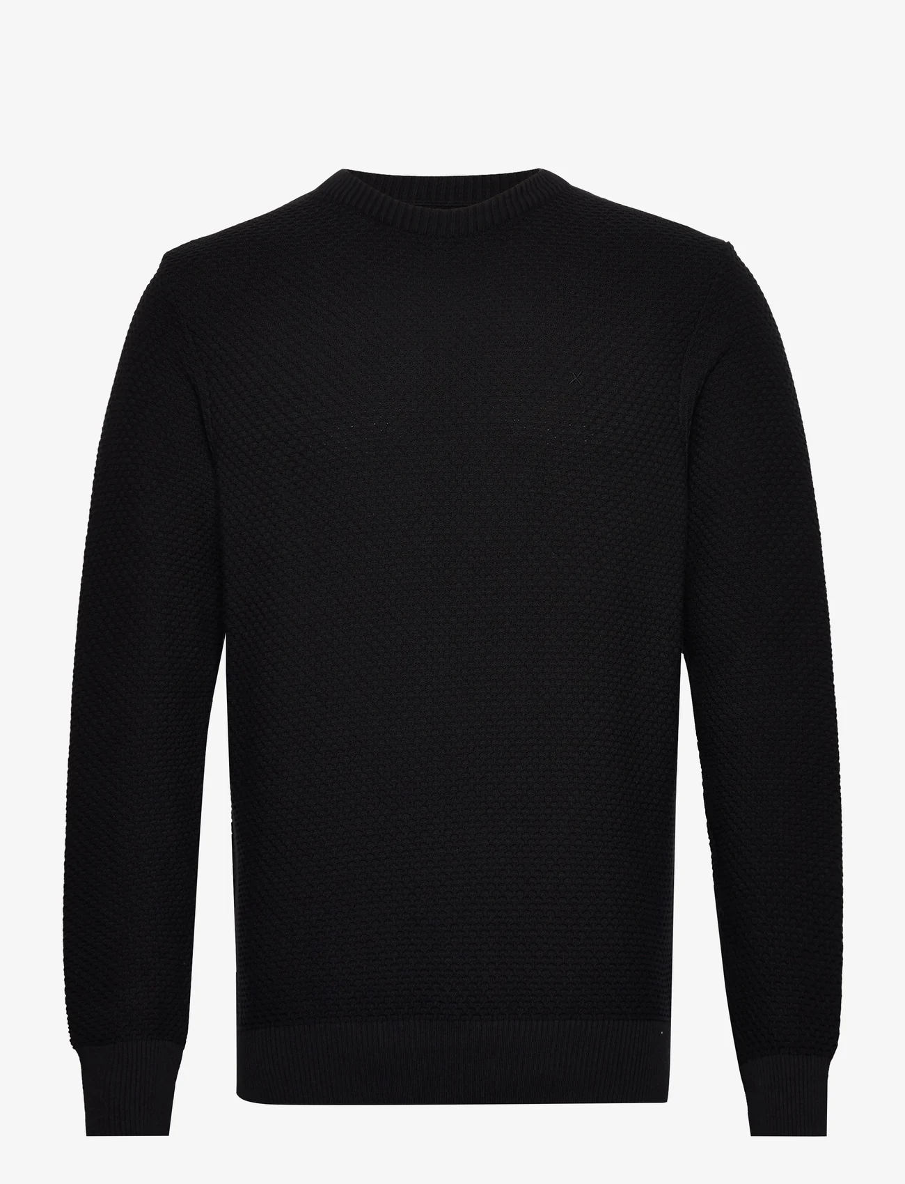Clean Cut Copenhagen - Oliver Recycled O-neck Knit - rundhals - black - 0