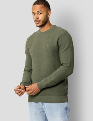 Clean Cut Copenhagen - Oliver Recycled O-neck Knit - rundhals - dusty green - 1