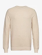 Oliver Recycled O-neck Knit - SAND