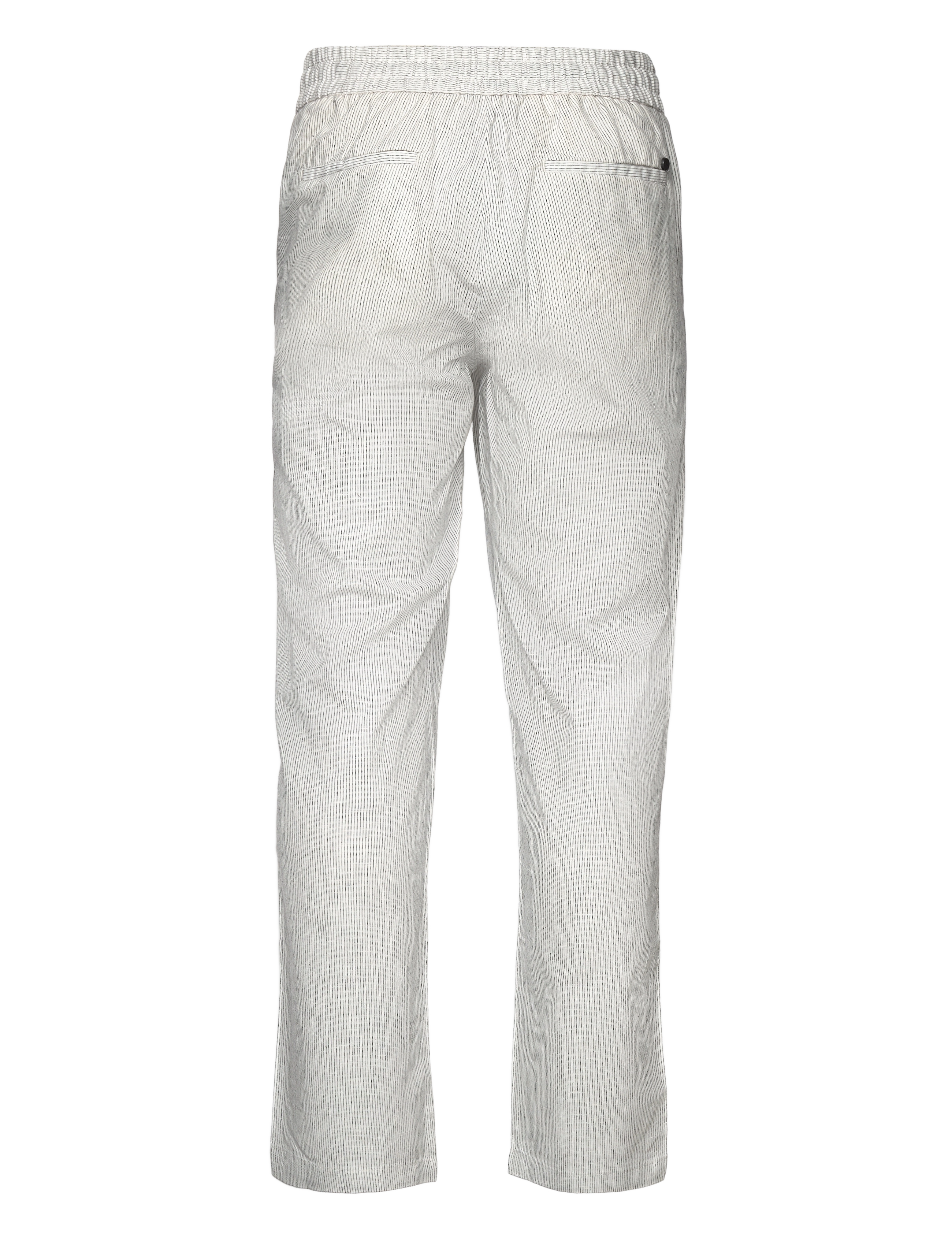 Clean Cut Copenhagen - Barcelona Andreas Cotton Linen Pant - ecru / navy - 1