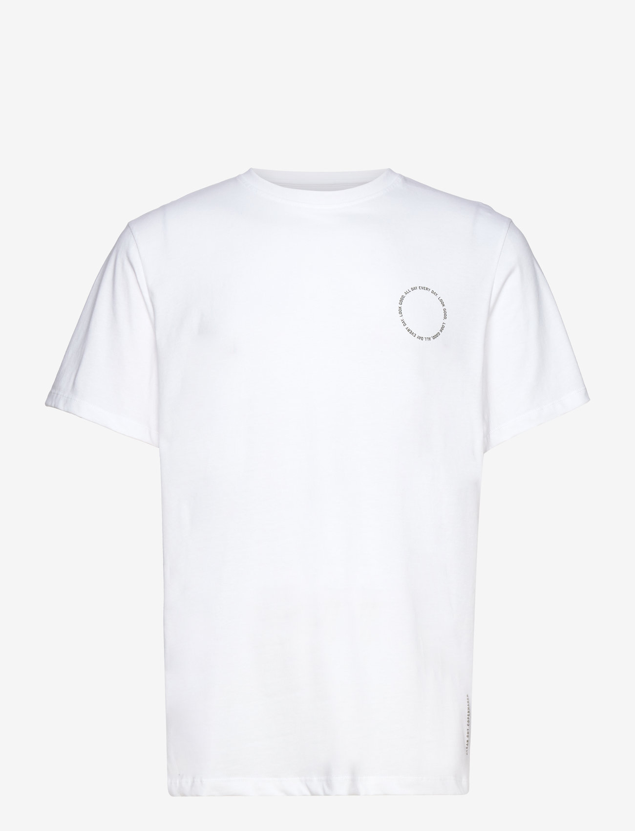 Clean Cut Copenhagen - Ronald Cotton Tee SS - kortärmade t-shirts - white - 0