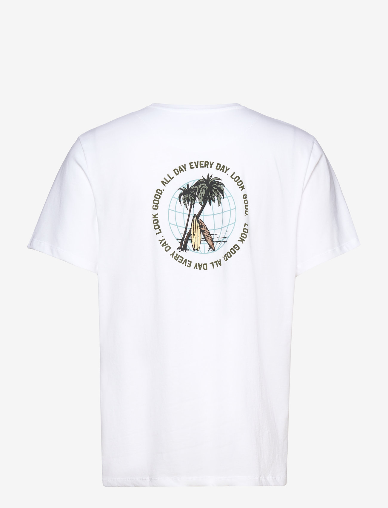 Clean Cut Copenhagen - Ronald Cotton Tee SS - kortärmade t-shirts - white - 1