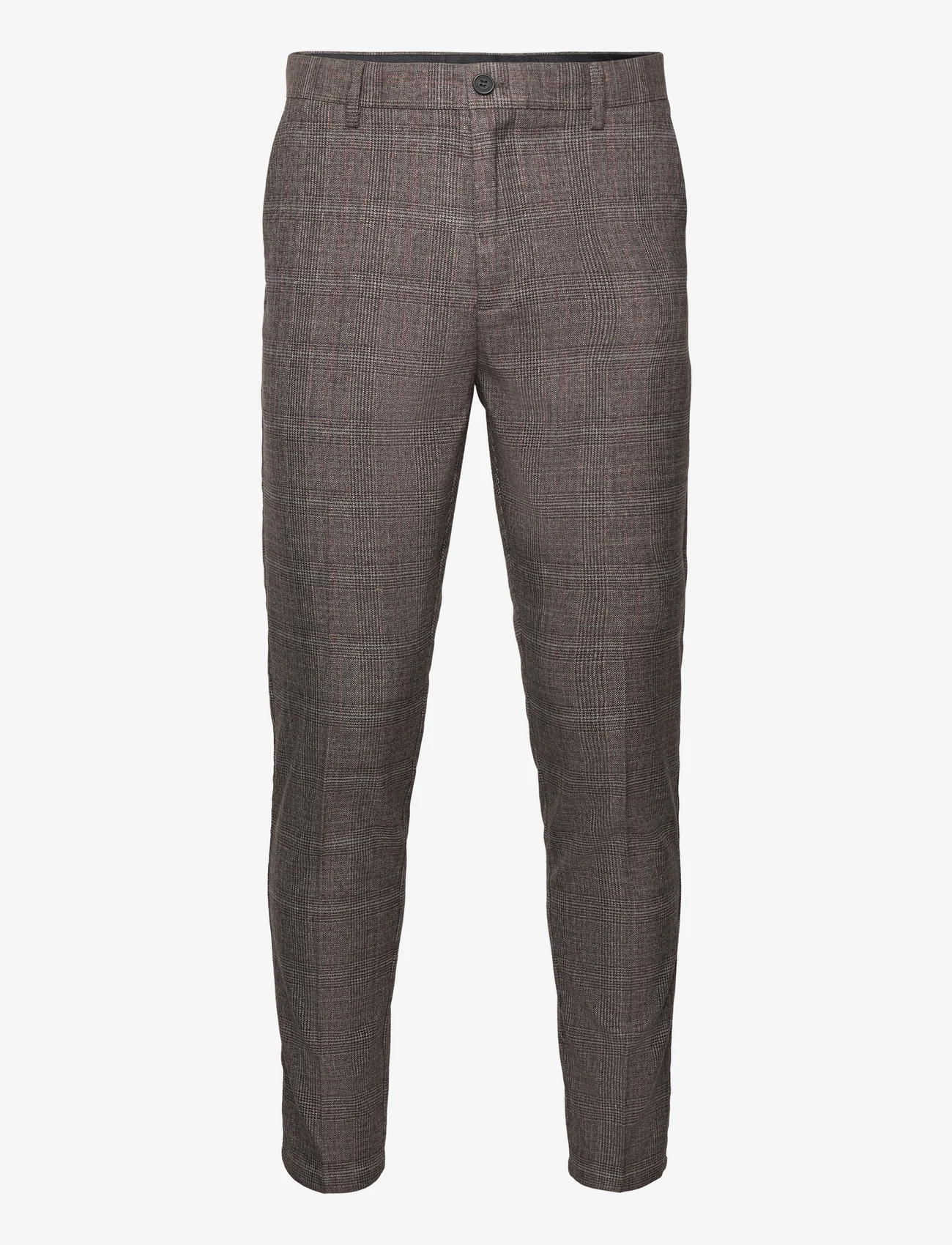 Clean Cut Copenhagen - Milano XO Sebastian Pants - dressbukser - dark grey check - 0