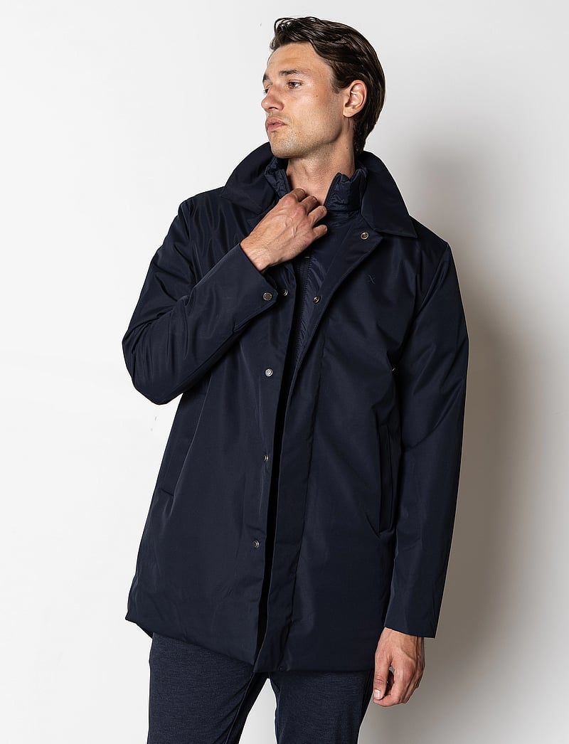 Clean Cut Copenhagen - Blake Mix Coat - vinterjakker - dark navy - 0