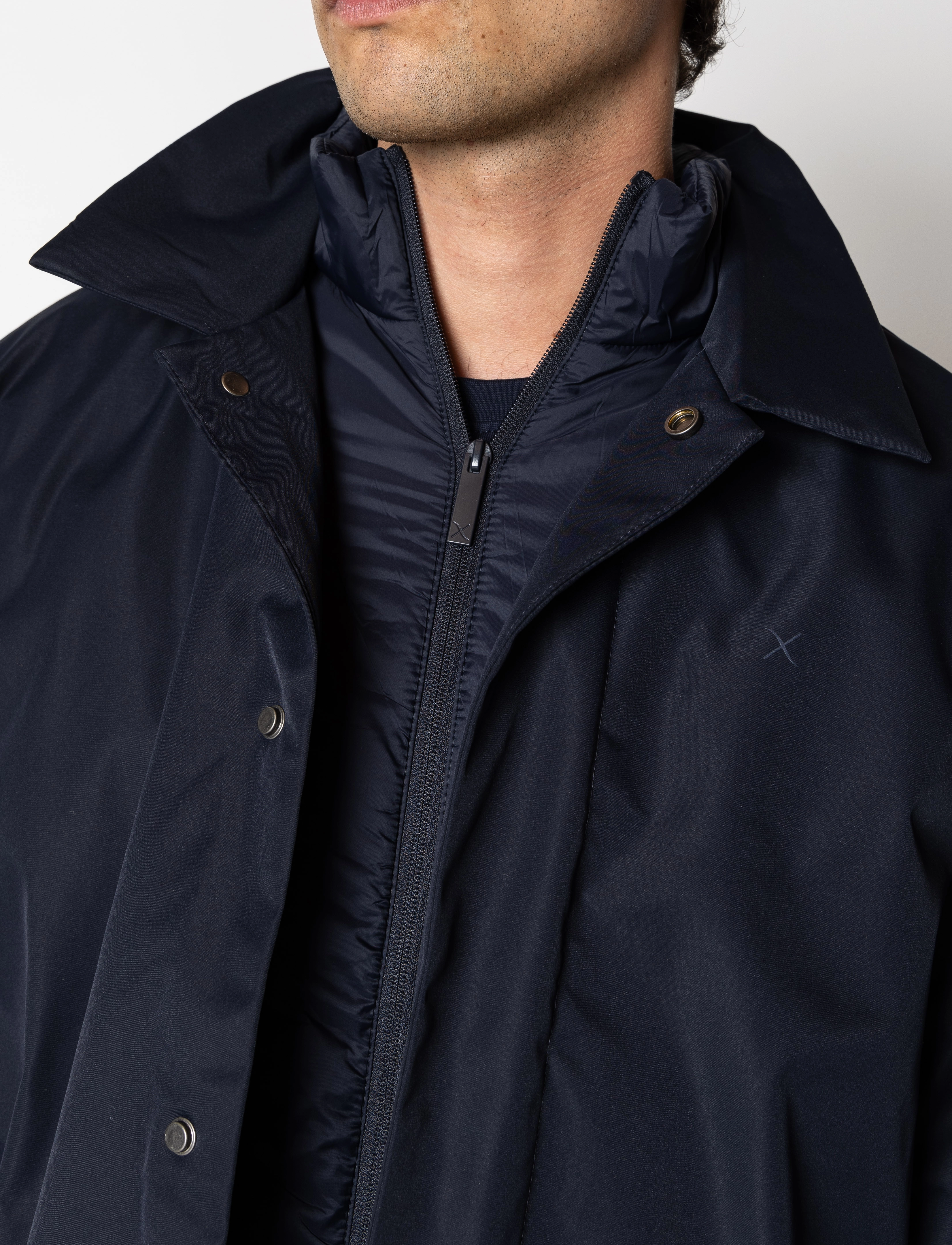 Clean Cut Copenhagen - Blake Mix Coat - dunjakker - dark navy - 3