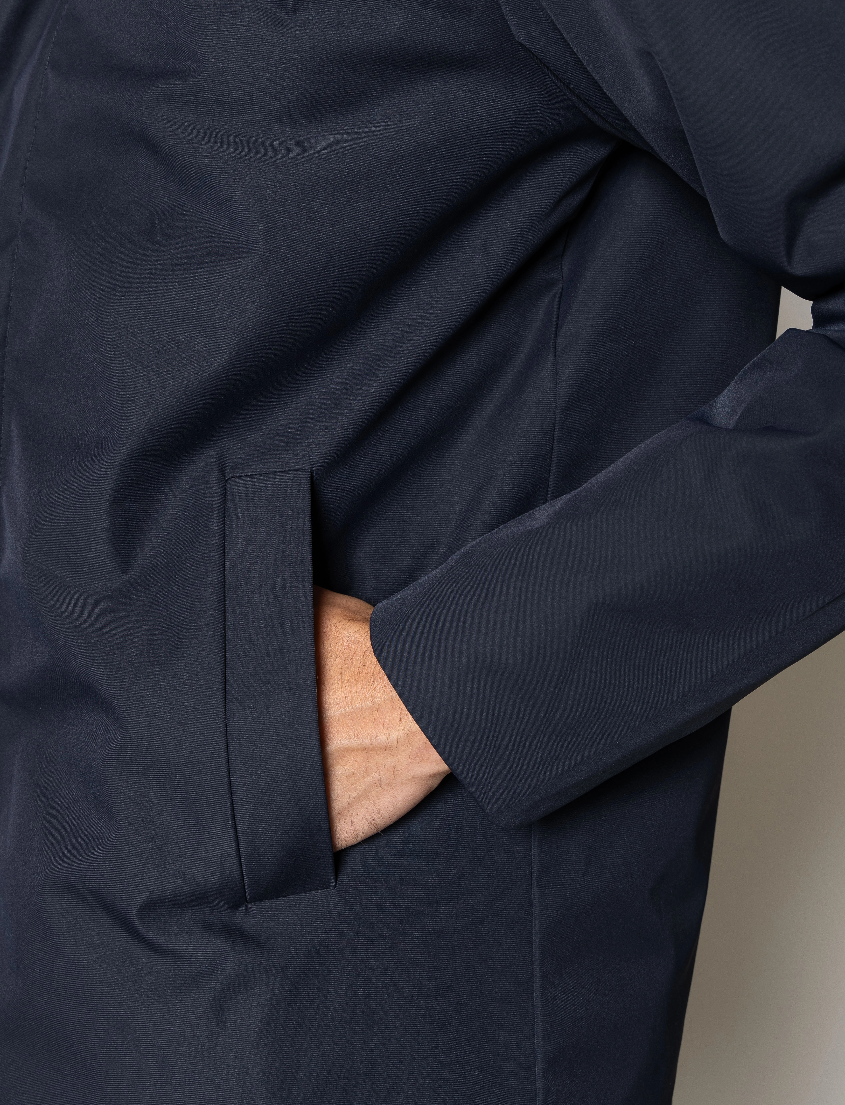 Clean Cut Copenhagen - Blake Mix Coat - vinterjakker - dark navy - 4